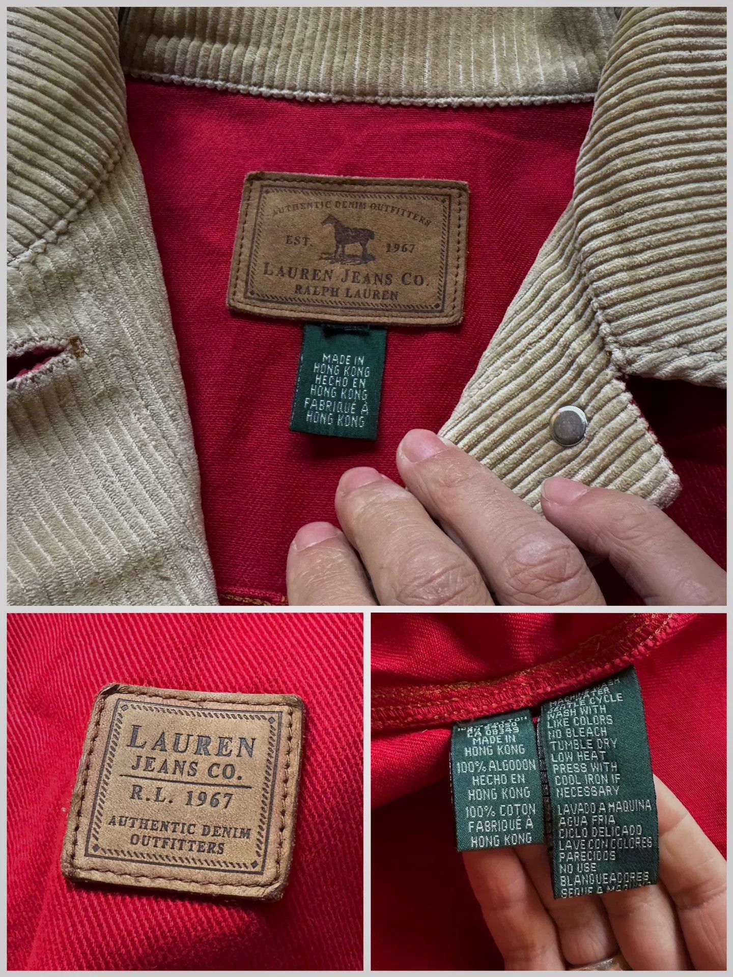 Vintage 1990s Polo Ralph Lauren Vintage Canvas Jacket Size US XL / EU 56 / 4 - 4 Thumbnail