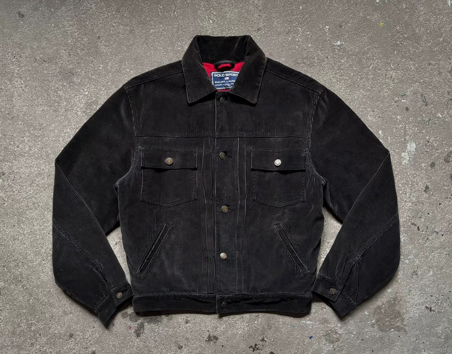 Vintage Vintage 90s Polo Sport Corduroy Jacket Size US M / EU 48-50 / 2 - 2 Thumbnail