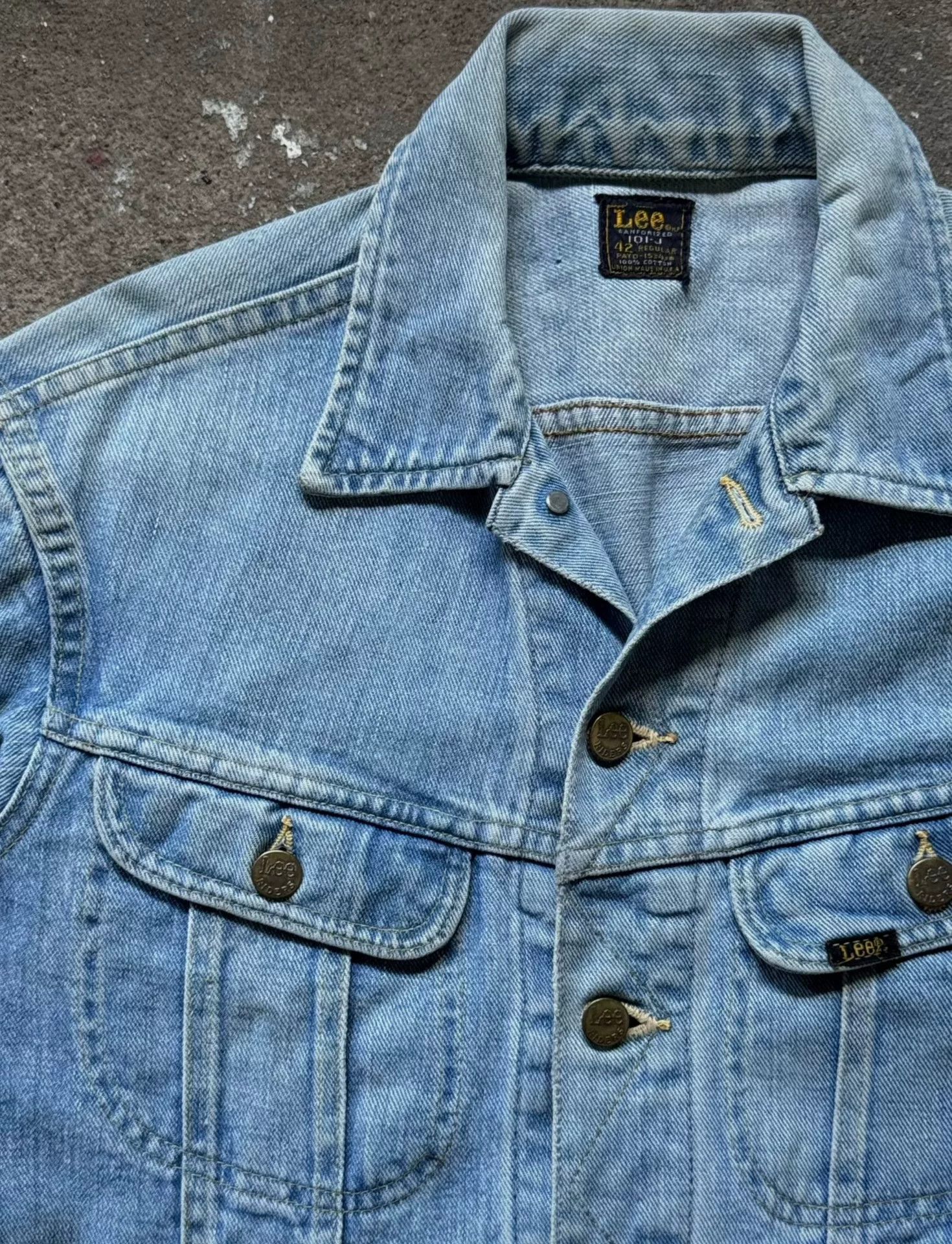 Vintage Vintage 60s Lee 101J Denim Jacket Size US XS / EU 42 / 0 - 4 Thumbnail