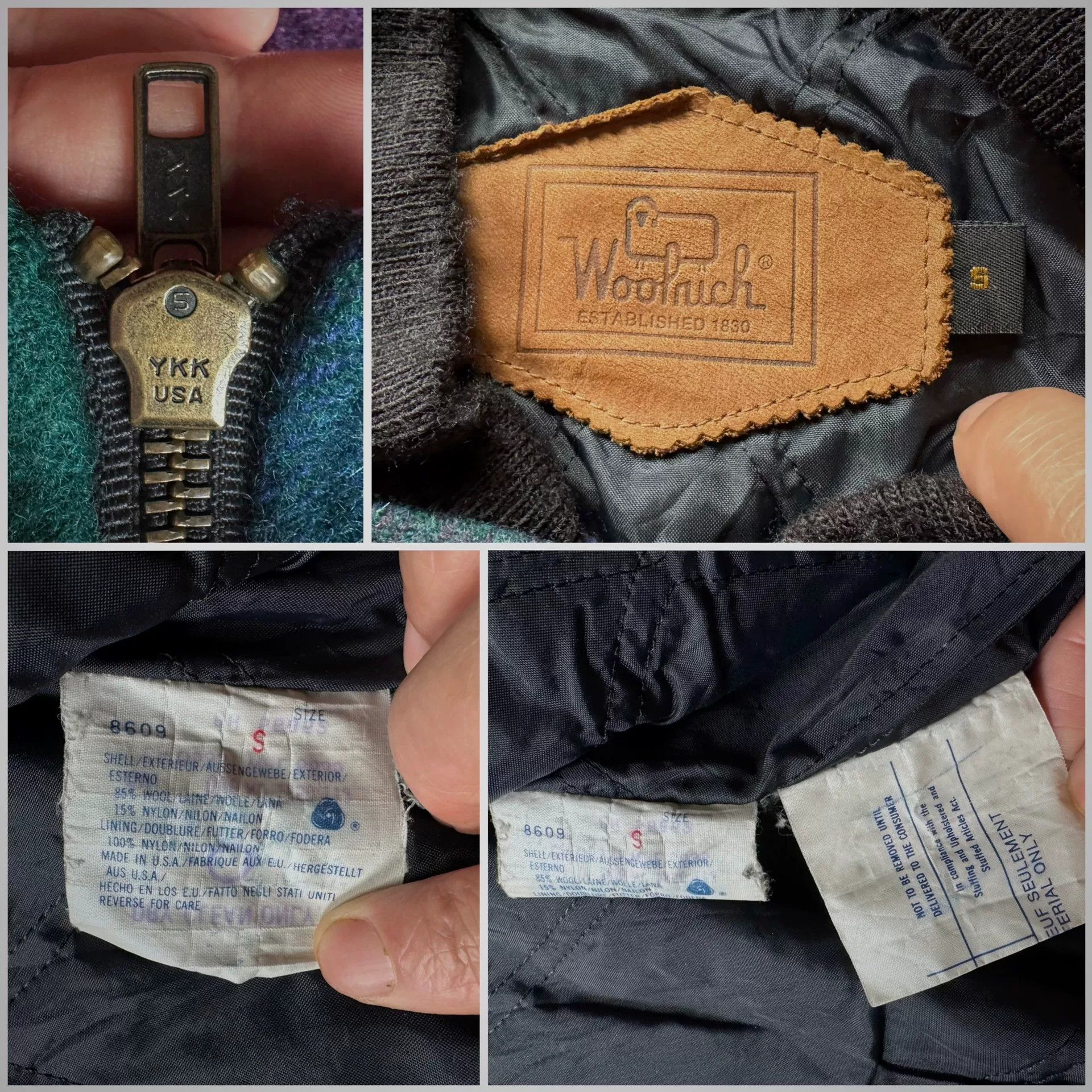 Vintage Vintage Woolrich Retro Wool Jacket Size US S / EU 44-46 / 1 - 4 Thumbnail