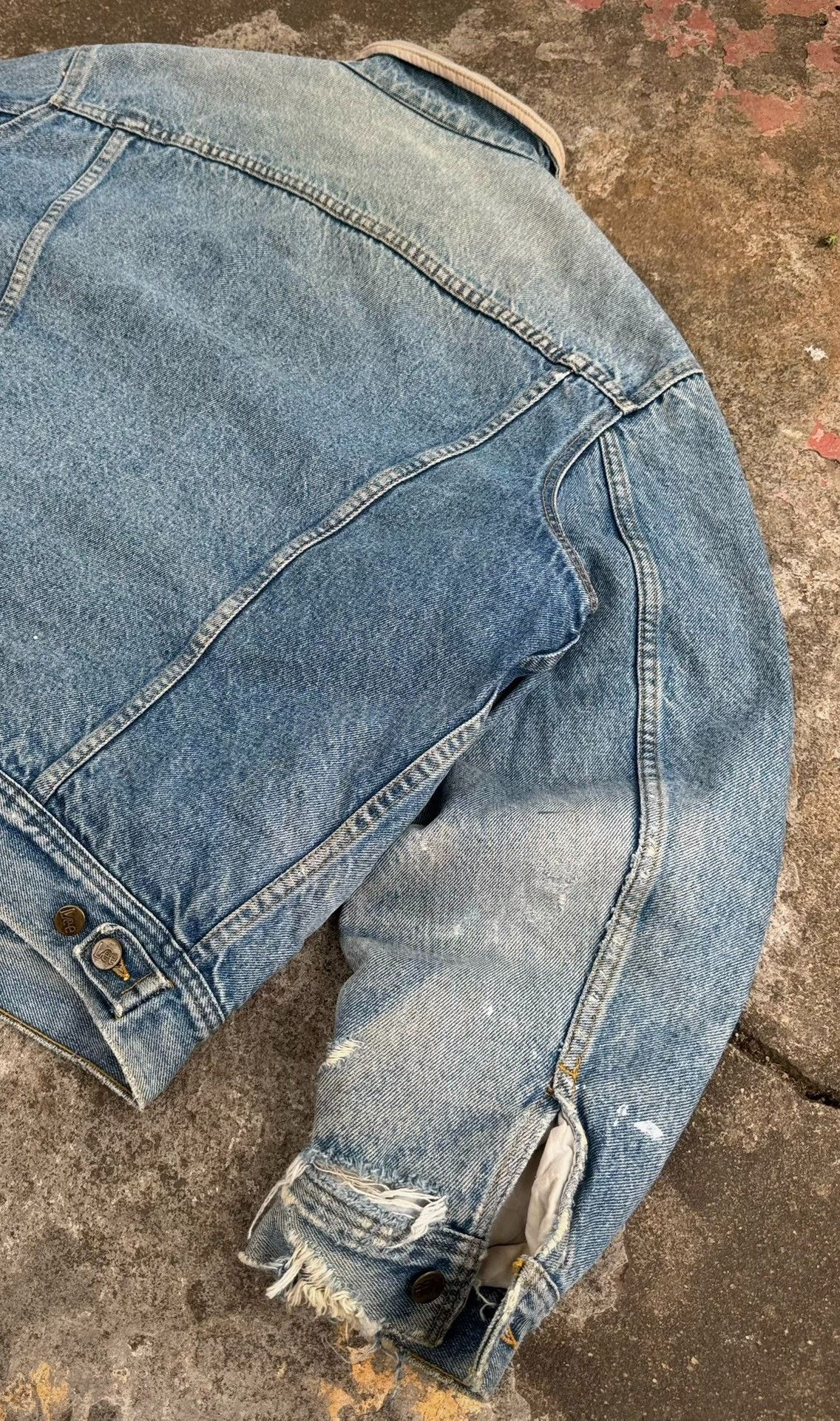 Vintage Vintage Lee 1980s Storm Rider Denim Jacket Size US XS / EU 42 / 0 - 5 Thumbnail