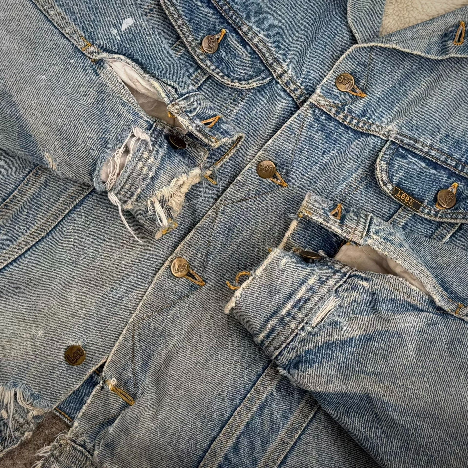 Vintage Vintage Lee 1980s Storm Rider Denim Jacket Size US XS / EU 42 / 0 - 2 Thumbnail