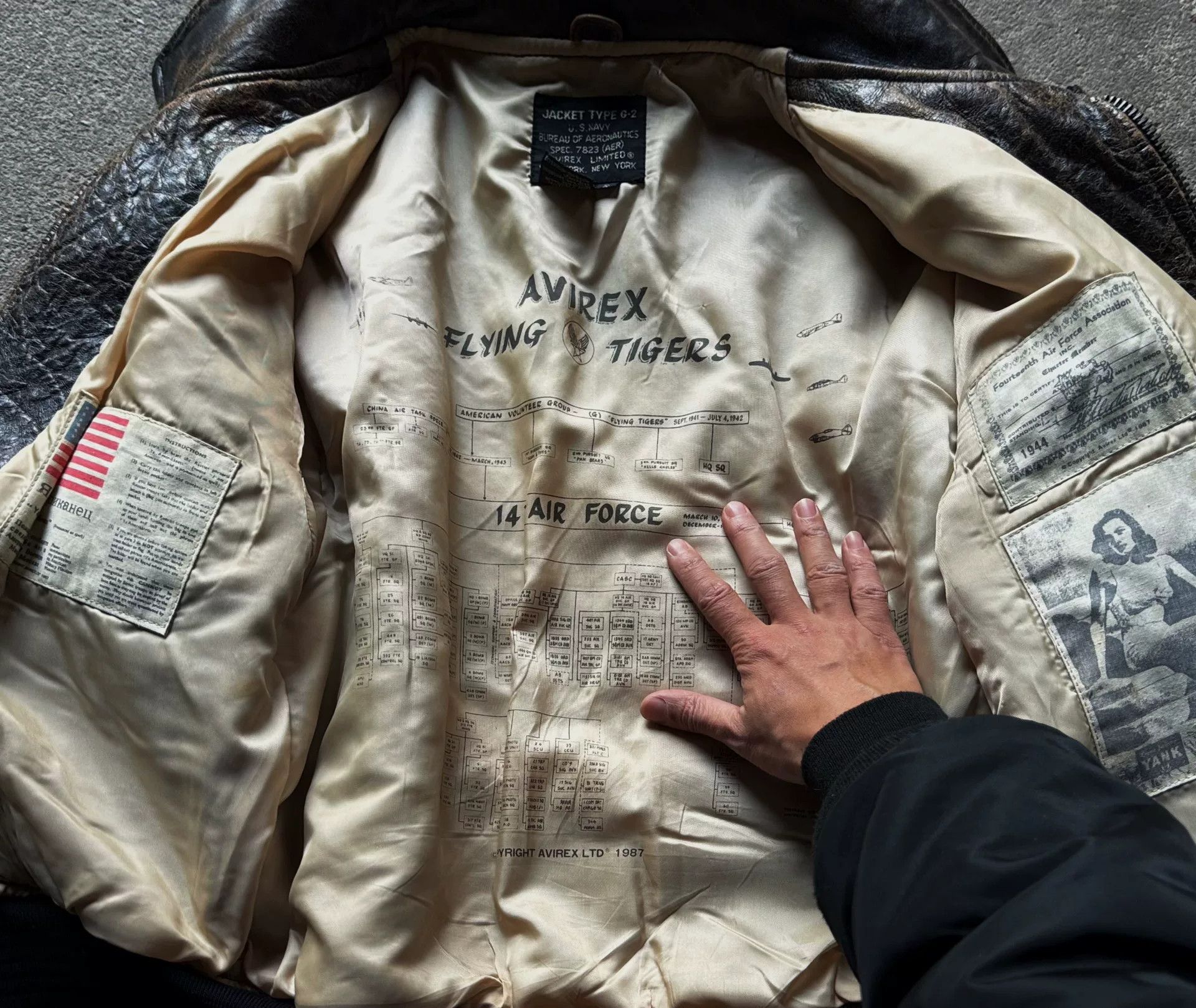 Vintage Vintage Avirex G2 Leather Jacket Size US S / EU 44-46 / 1 - 3 Thumbnail