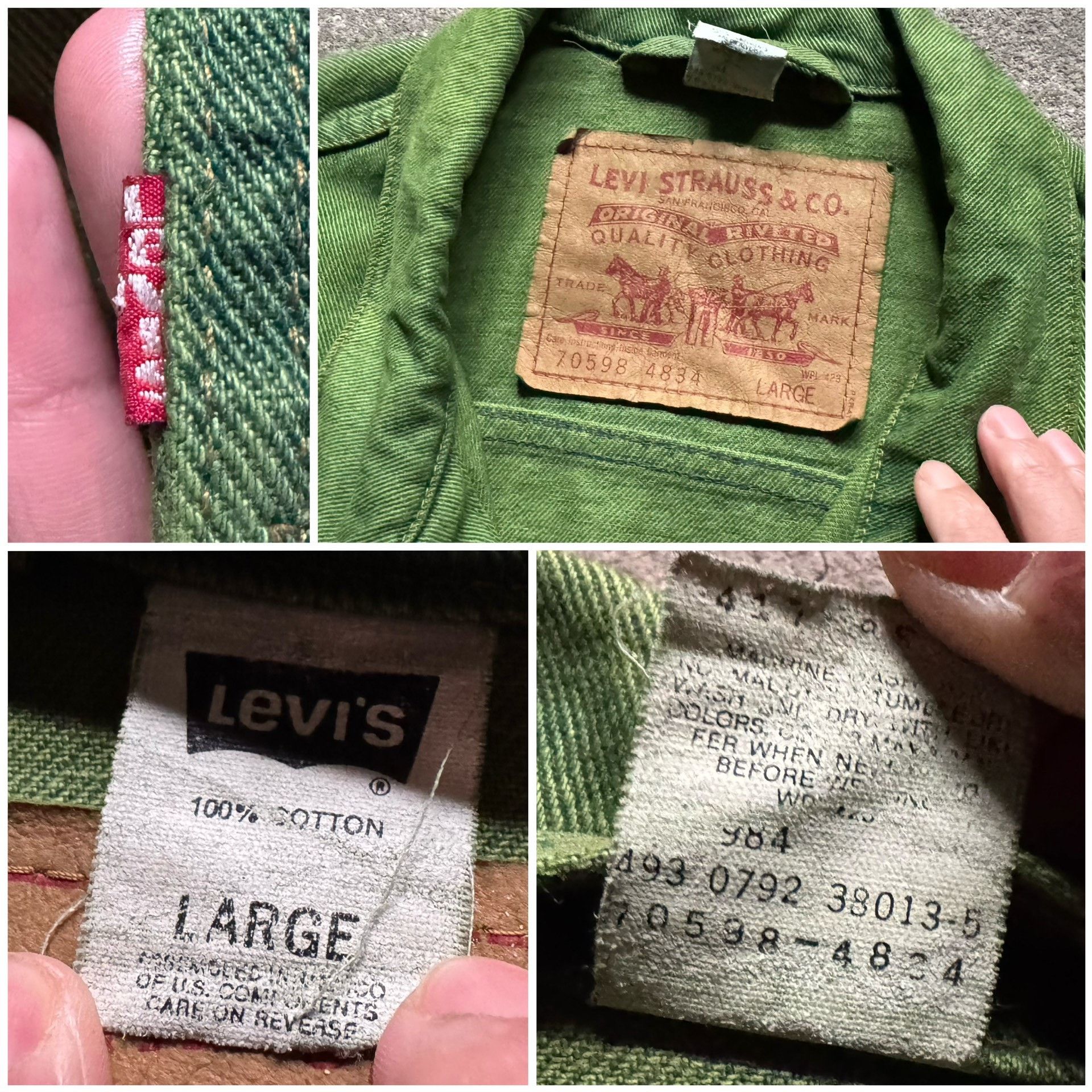 Vintage Vintage Levi's 1992 Boxy Denim Jacket Size US M / EU 48-50 / 2 - 4 Thumbnail
