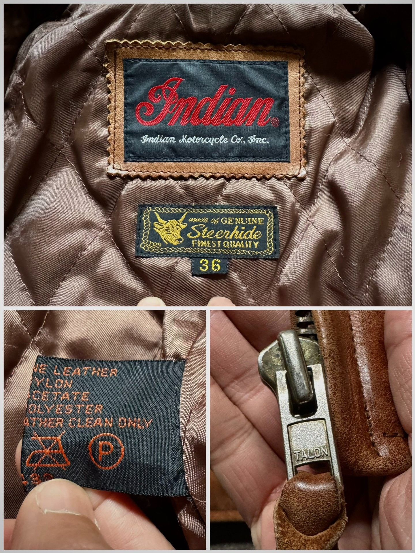 Vintage Vintage Indian Motorcycle Leather Jacket Size US M / EU 48-50 / 2 - 5 Thumbnail