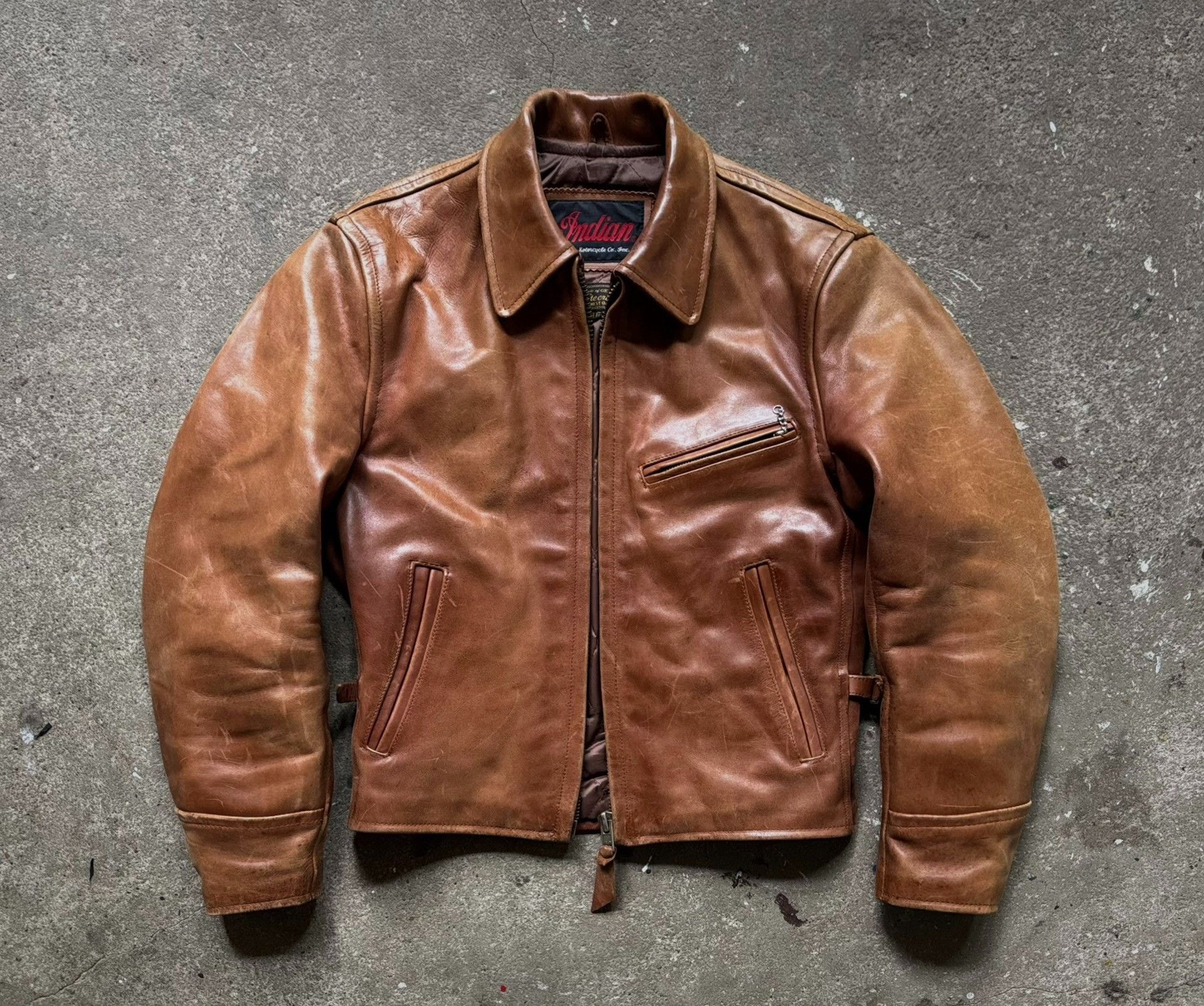 Vintage Vintage Indian Motorcycle Leather Jacket Size US M / EU 48-50 / 2 - 2 Thumbnail
