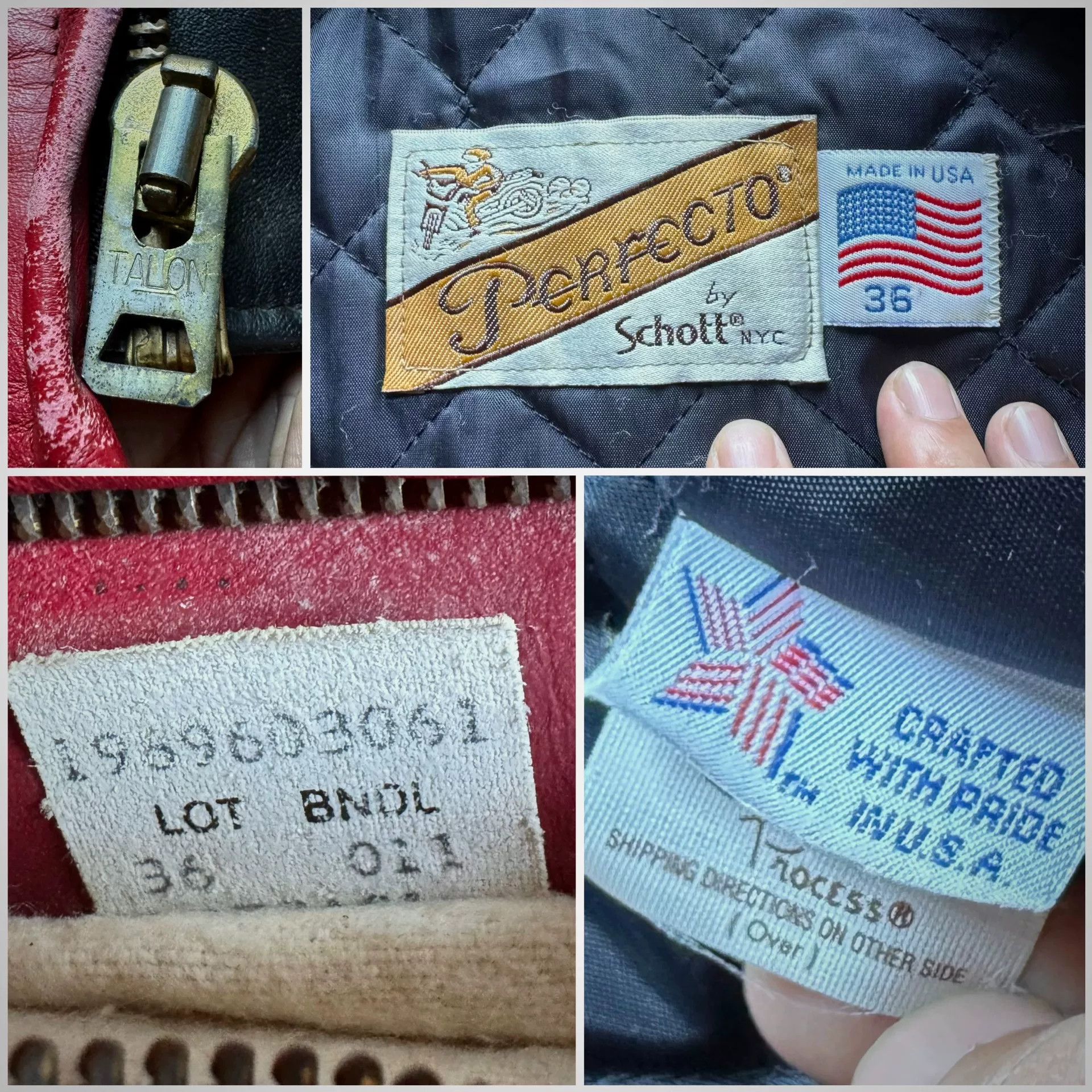 Vintage Vintage Schott 1980s-1990s Leather Jacket Size US M / EU 48-50 / 2 - 5 Thumbnail