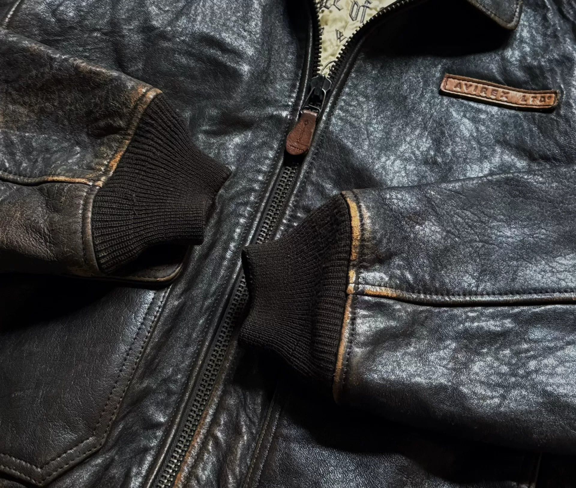 Vintage Vintage Avirex G1 Flight Leather Jacket Size US XXL / EU 58 / 5 - 5 Thumbnail