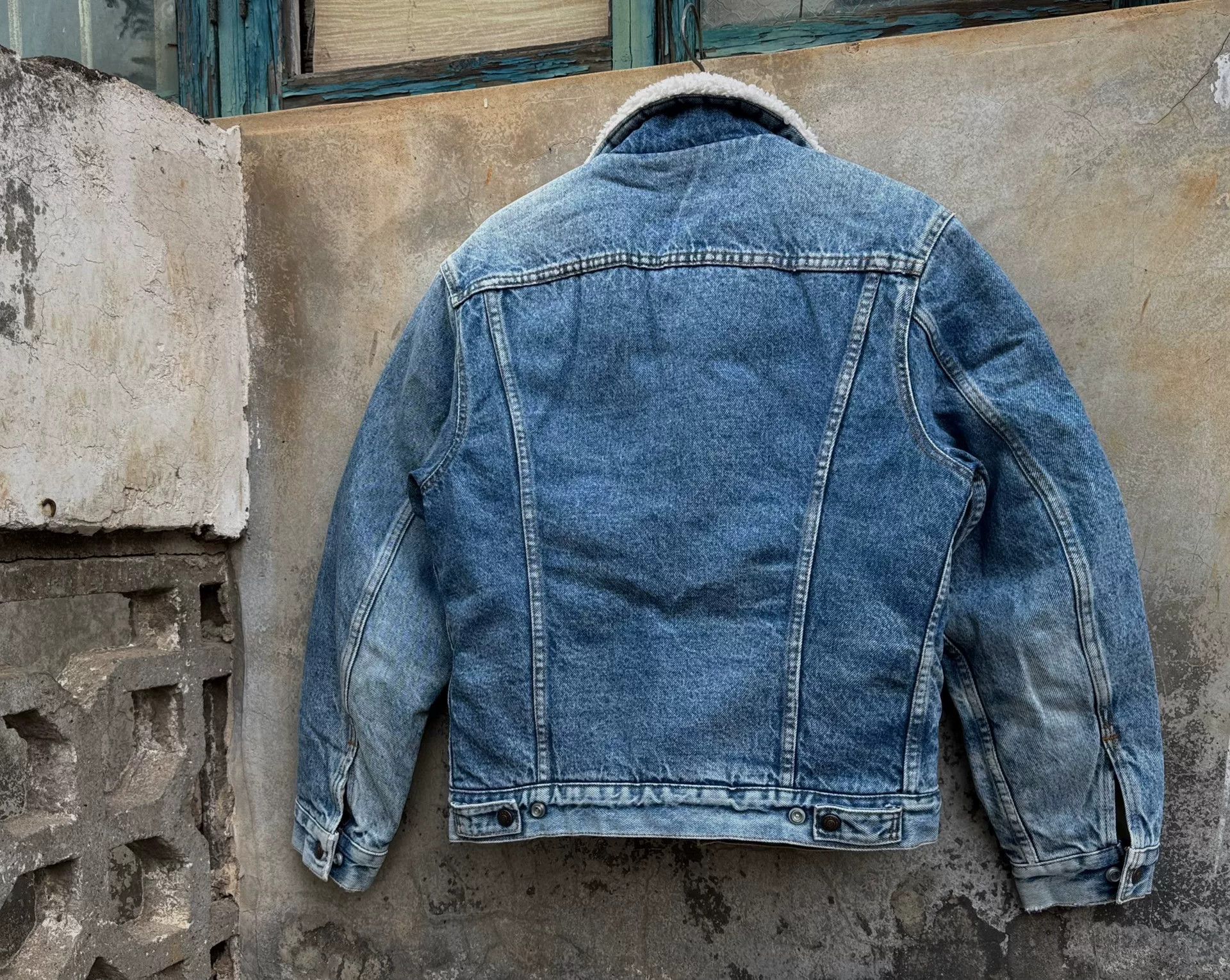 Vintage Vintage 1986 Levi's Denim Boa Jacket Size US M / EU 48-50 / 2 - 7 Thumbnail
