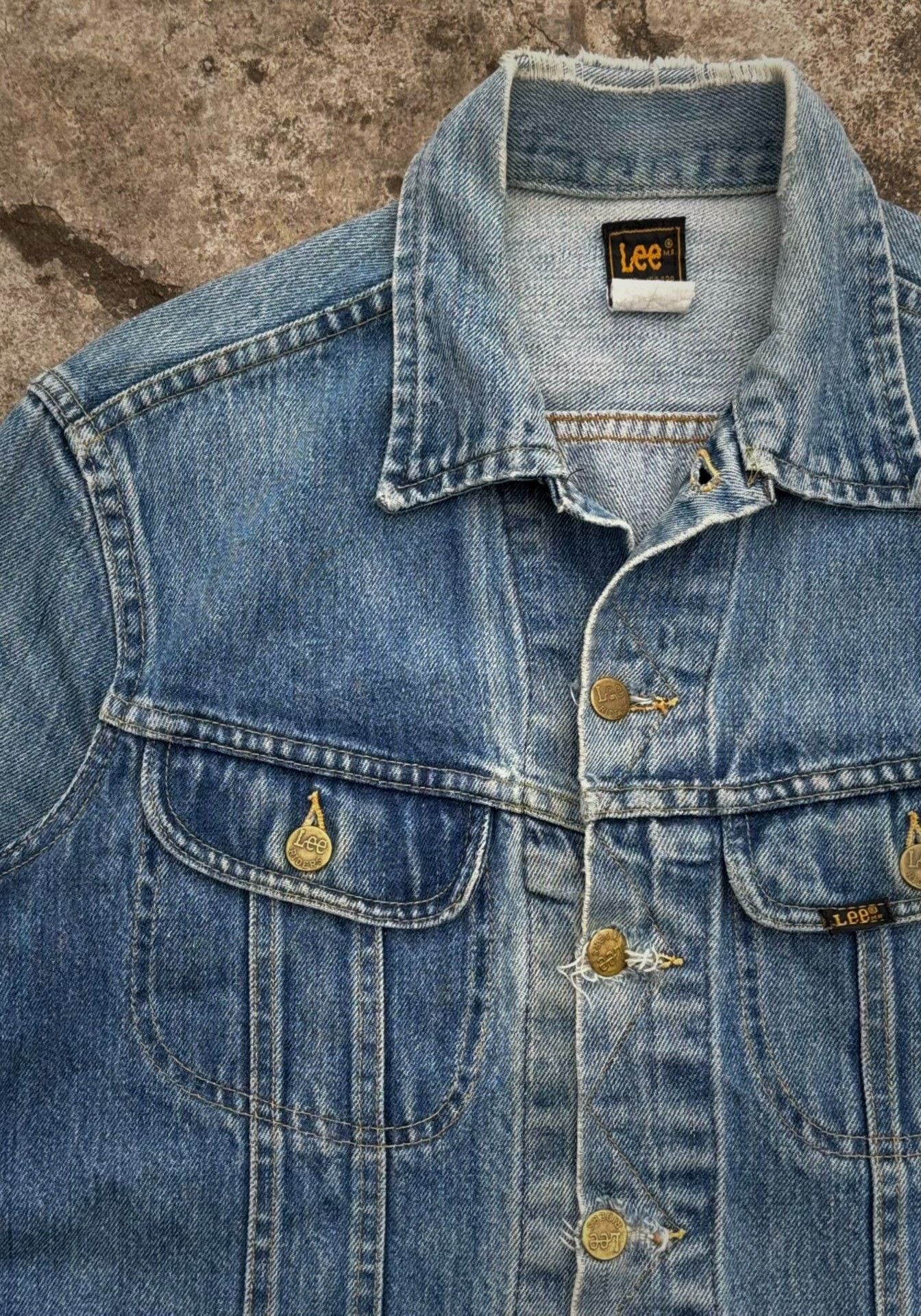 Vintage Vintage Lee 101J Denim Jacket Size US M / EU 48-50 / 2 - 2 Thumbnail