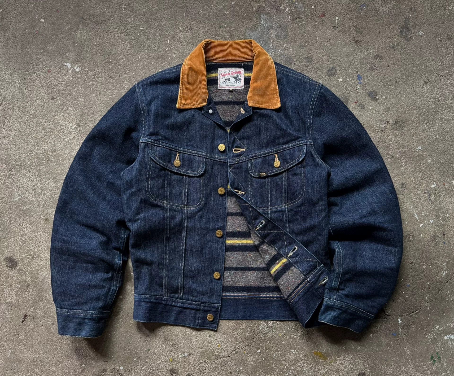 Vintage Vintage Lee Storm Rider Denim Jacket Size US M / EU 48-50 / 2 - 3 Thumbnail
