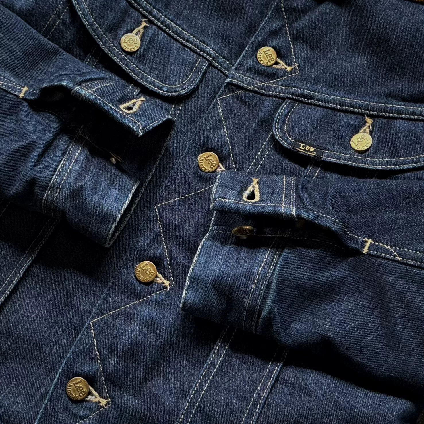 Vintage Vintage Lee Storm Rider Denim Jacket Size US M / EU 48-50 / 2 - 4 Thumbnail