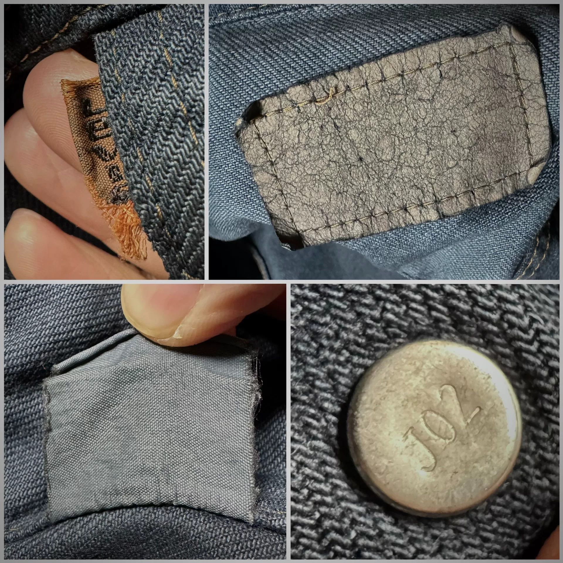 Vintage Vintage 1980s Levis J02 Denim Jacket Size US XXL / EU 58 / 5 - 3 Thumbnail