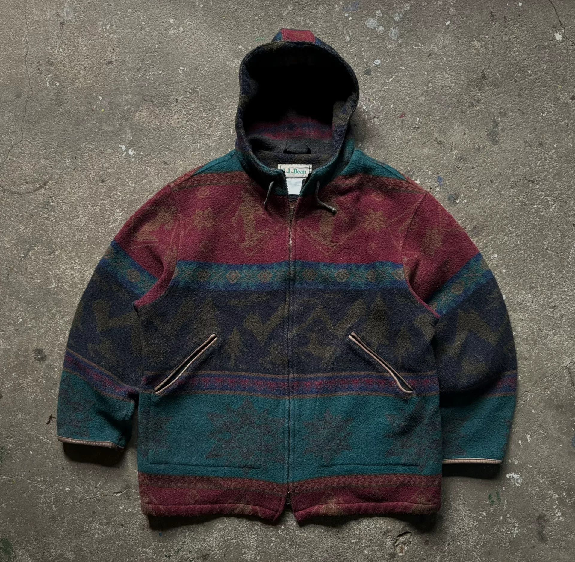Vintage Vintage LLBean Navajo Wool Jacket Size US XXL / EU 58 / 5 - 2 Thumbnail