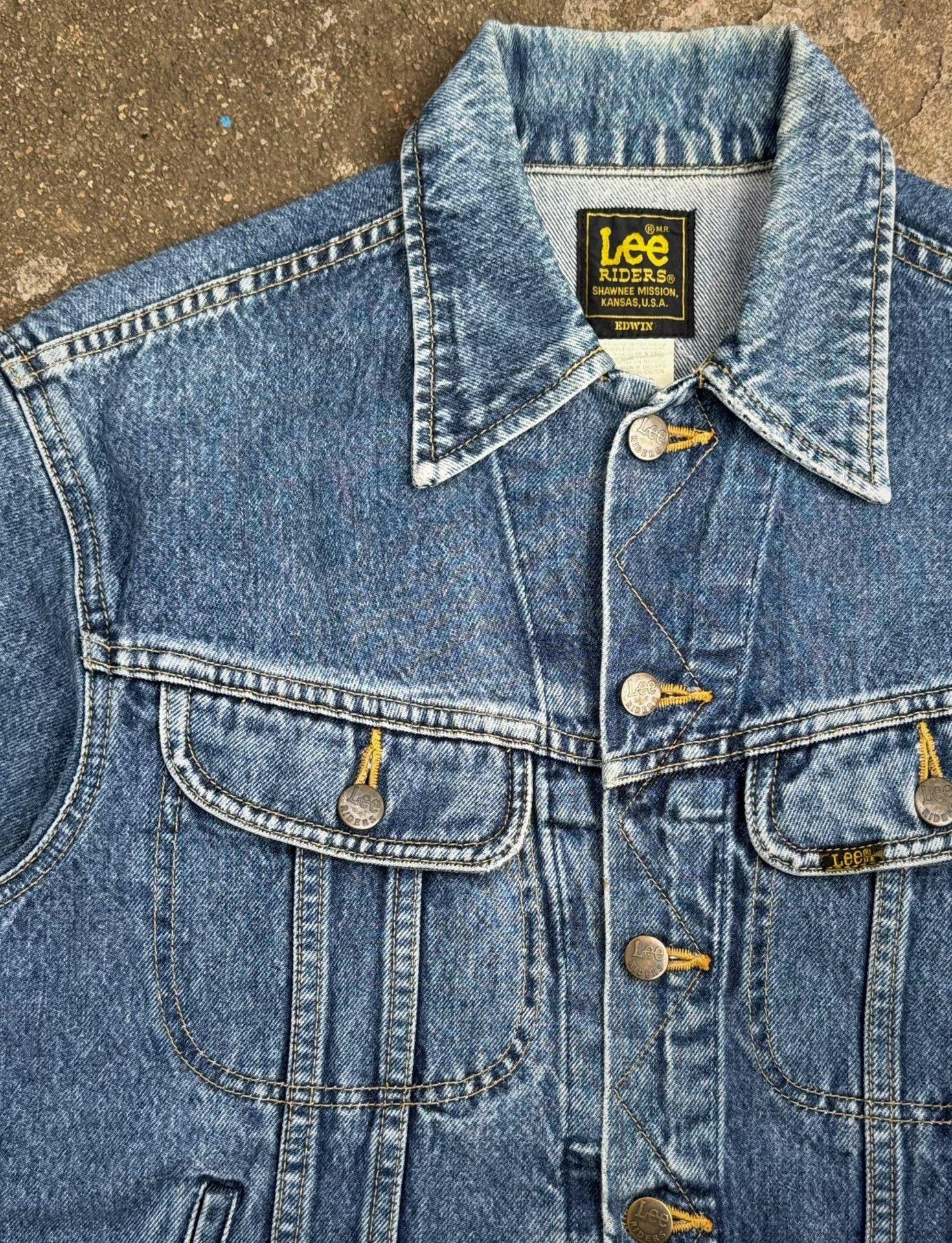 Vintage Vintage 90s Lee Rider 101J Denim Jacket Size US M / EU 48-50 / 2 - 3 Thumbnail