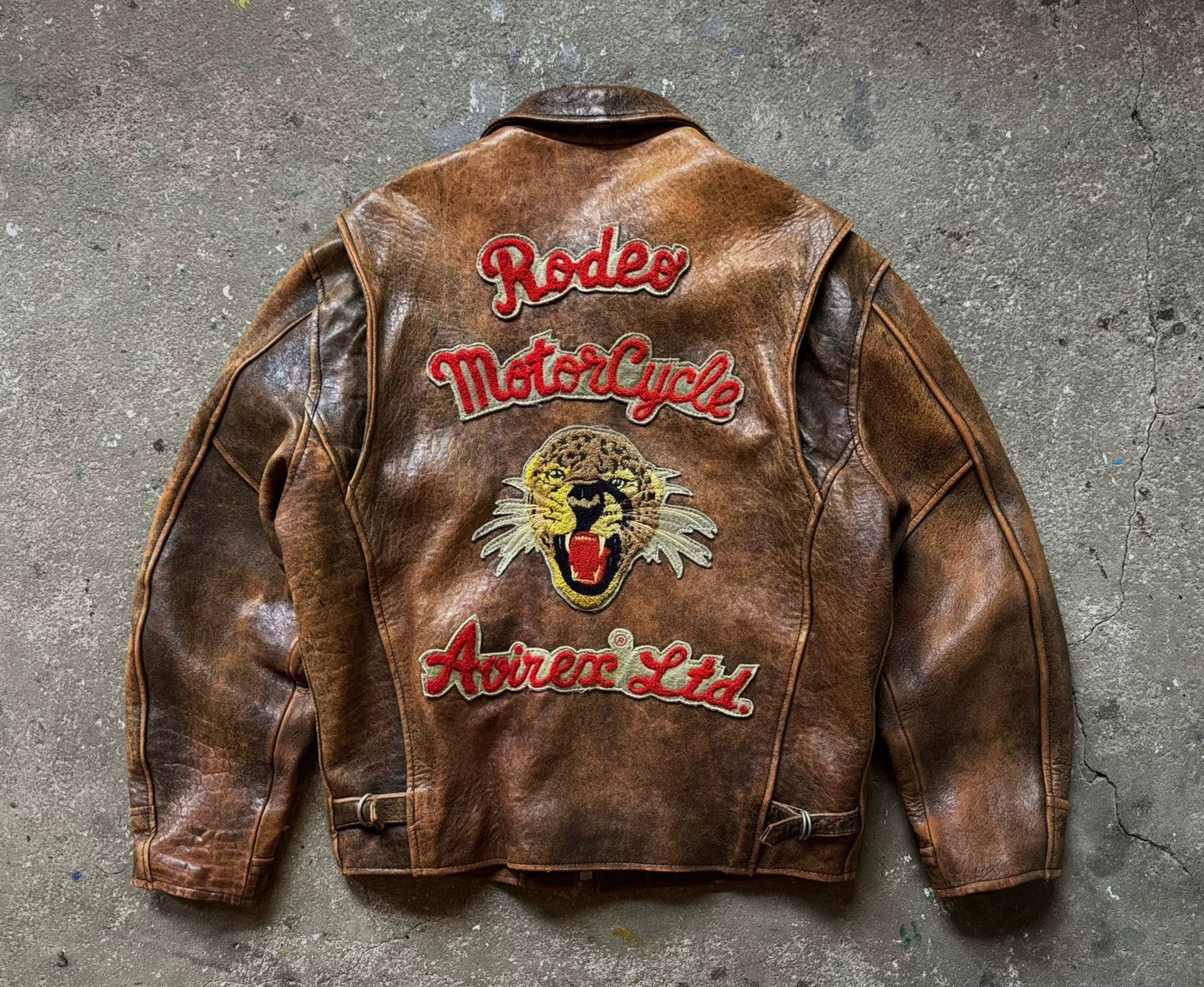Vintage Vintage Avirex Leather Biker Jacket Size US S / EU 44-46 / 1 - 7 Thumbnail