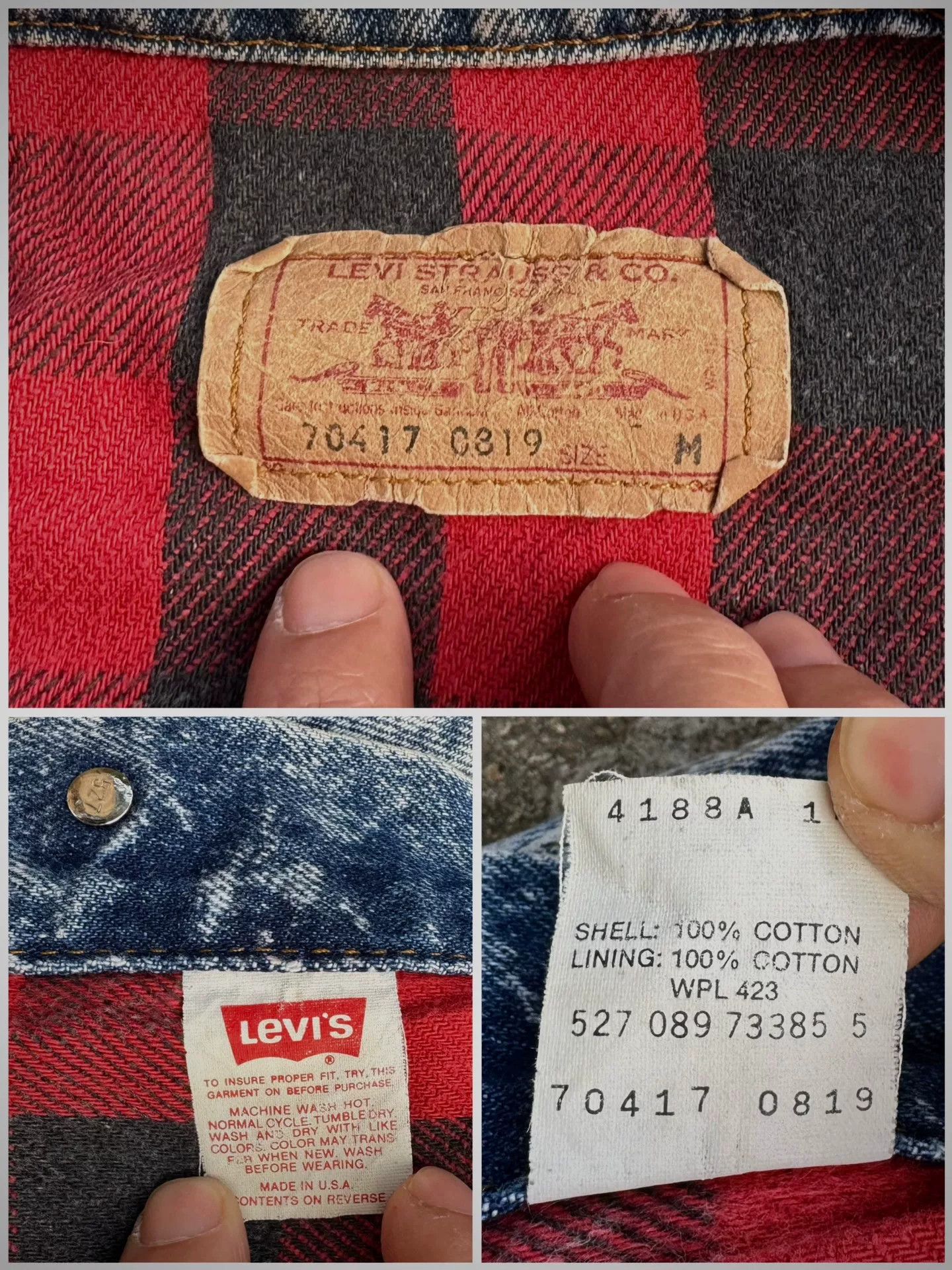 Vintage Vintage Levis Denim Jacket USA 1989 Size US M / EU 48-50 / 2 - 5 Thumbnail
