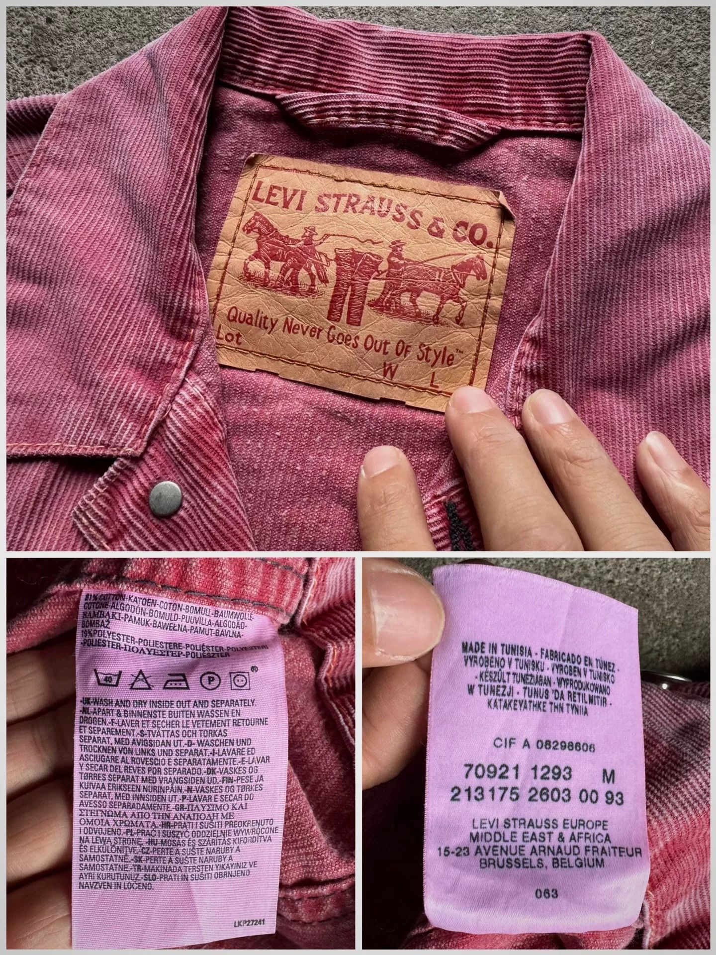 Vintage Vintage 90s Levi's Corduroy Jacket Size US M / EU 48-50 / 2 - 3 Thumbnail