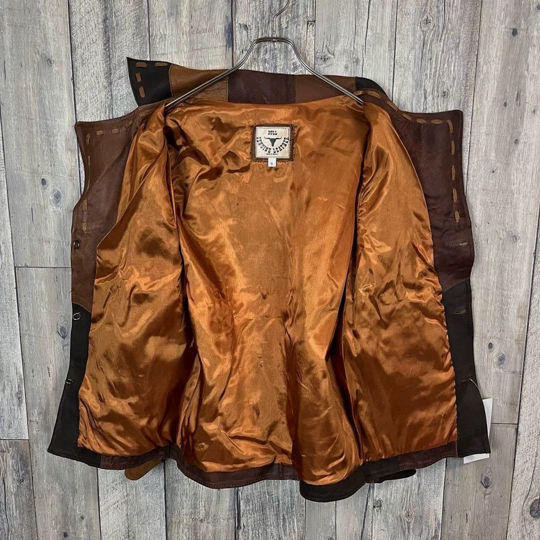 Vintage Vintage 70s South Bay Leather Patchwork Jacket Size US M / EU 48-50 / 2 - 4 Thumbnail