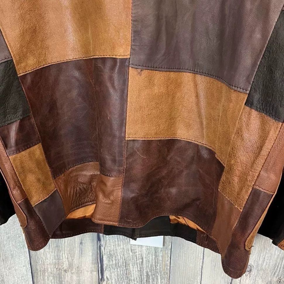 Vintage Vintage 70s South Bay Leather Patchwork Jacket Size US M / EU 48-50 / 2 - 7 Thumbnail