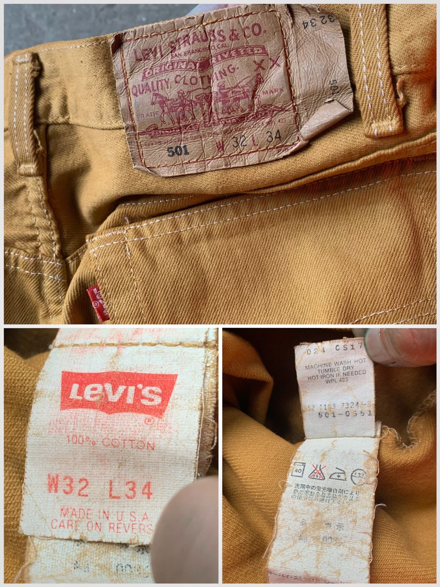 Vintage Vintage Levi's 501 Straight Jeans Size US 32 / EU 48 - 3 Thumbnail