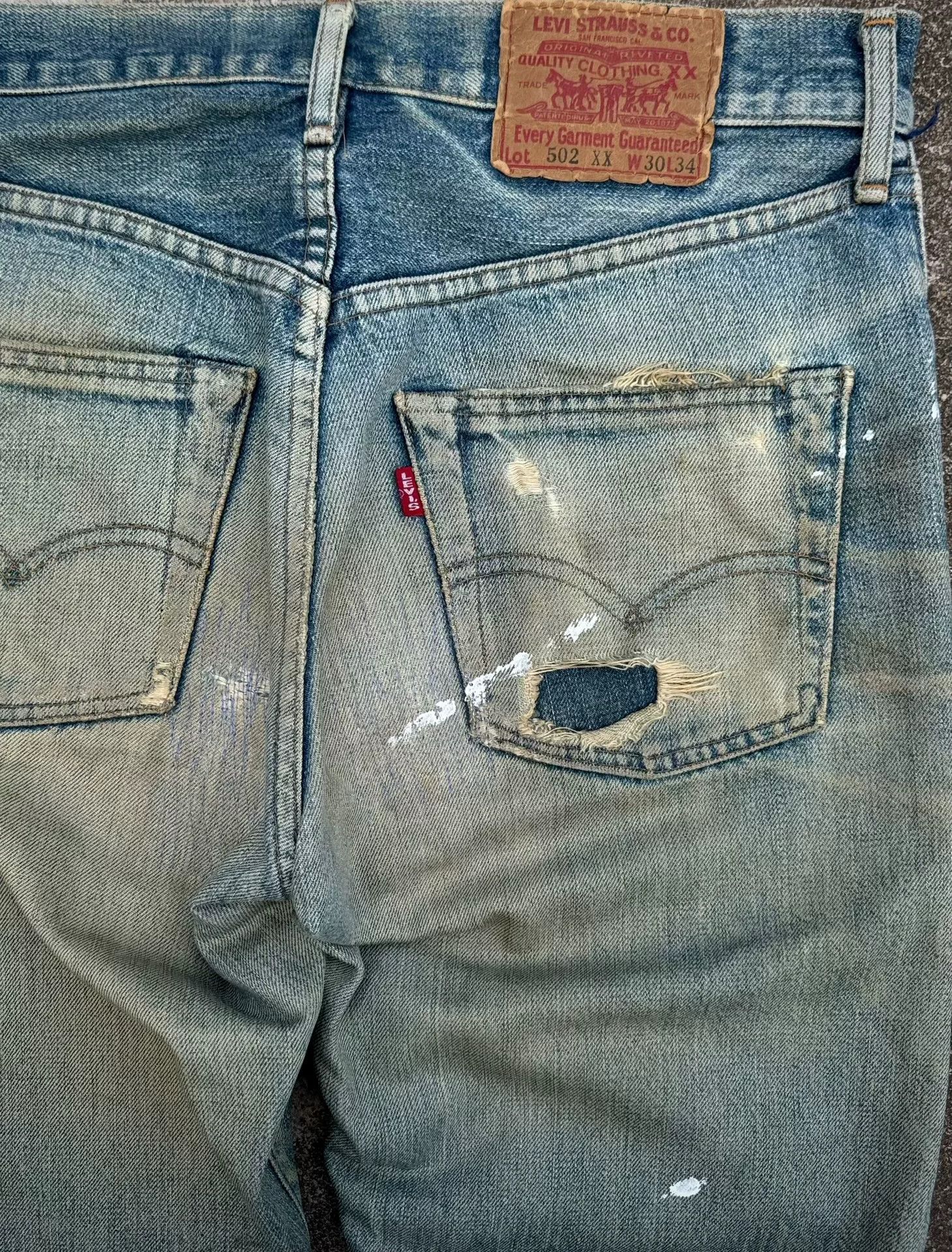 Vintage Vintage Levis LVC 502xx Jeans Size US 30 / EU 46 - 5 Thumbnail