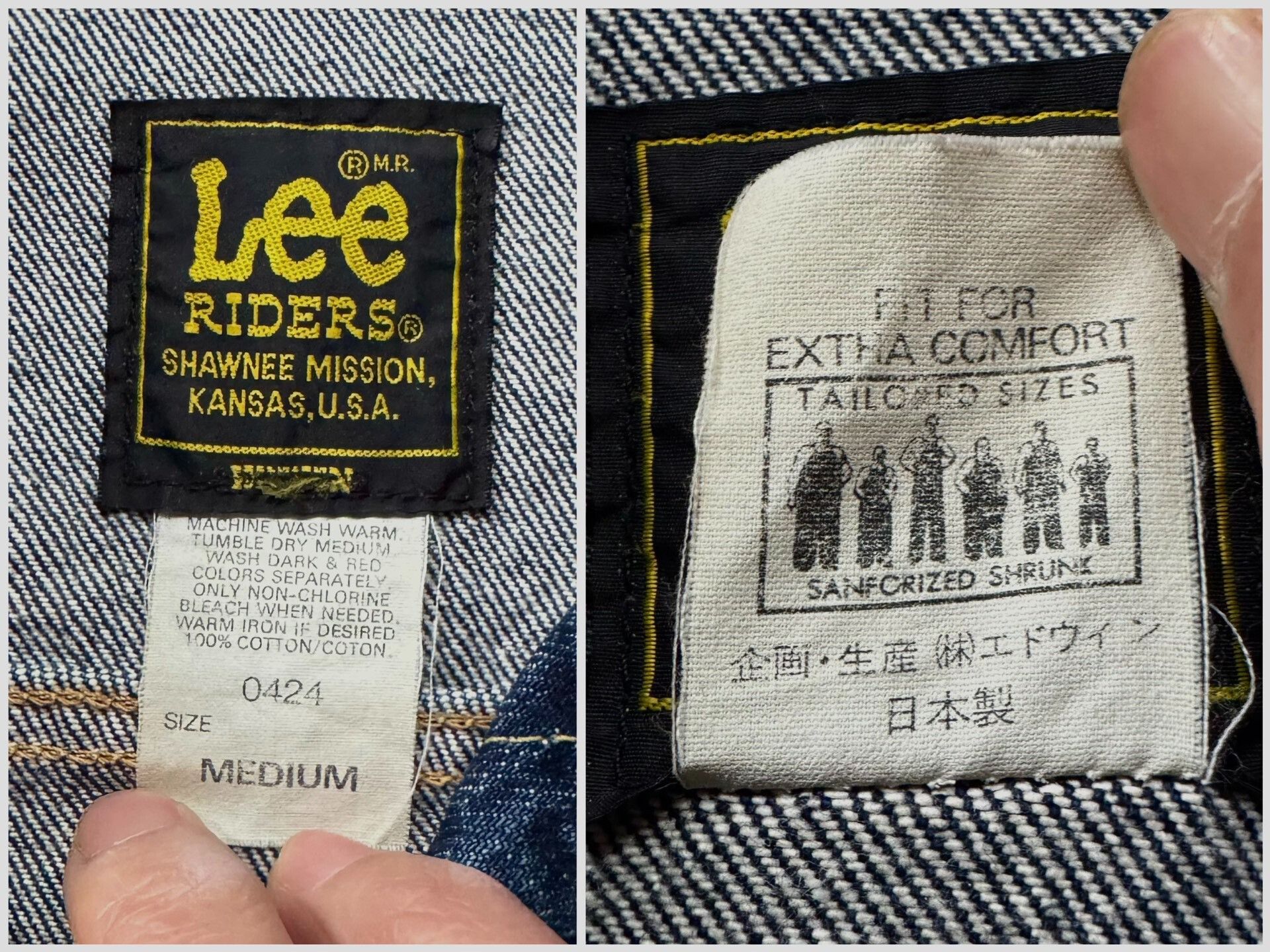 Vintage Vintage Lee Riders 220 Denim Jacket Size US M / EU 48-50 / 2 - 6 Thumbnail