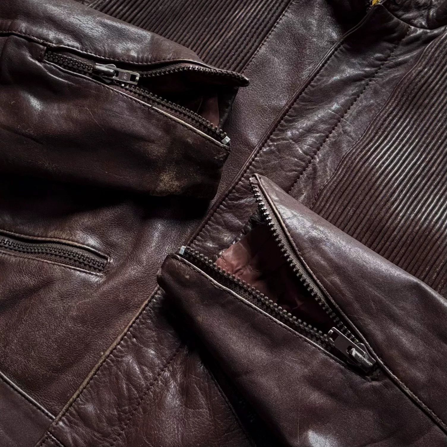 Vintage Vintage Protech Leather Motorcycle Jacket Size US XS / EU 42 / 0 - 3 Thumbnail