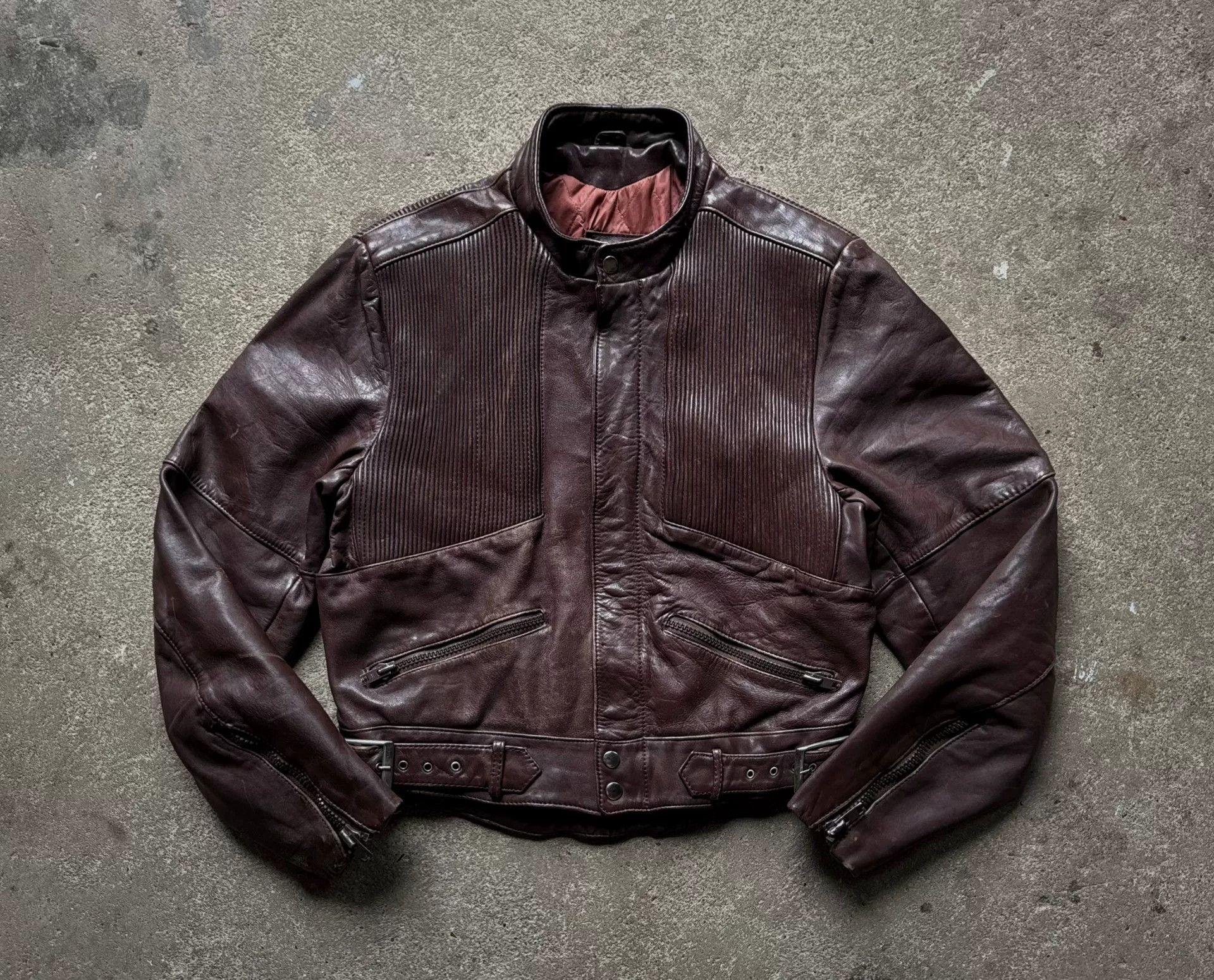 Vintage Vintage Protech Leather Motorcycle Jacket Size US XS / EU 42 / 0 - 2 Thumbnail