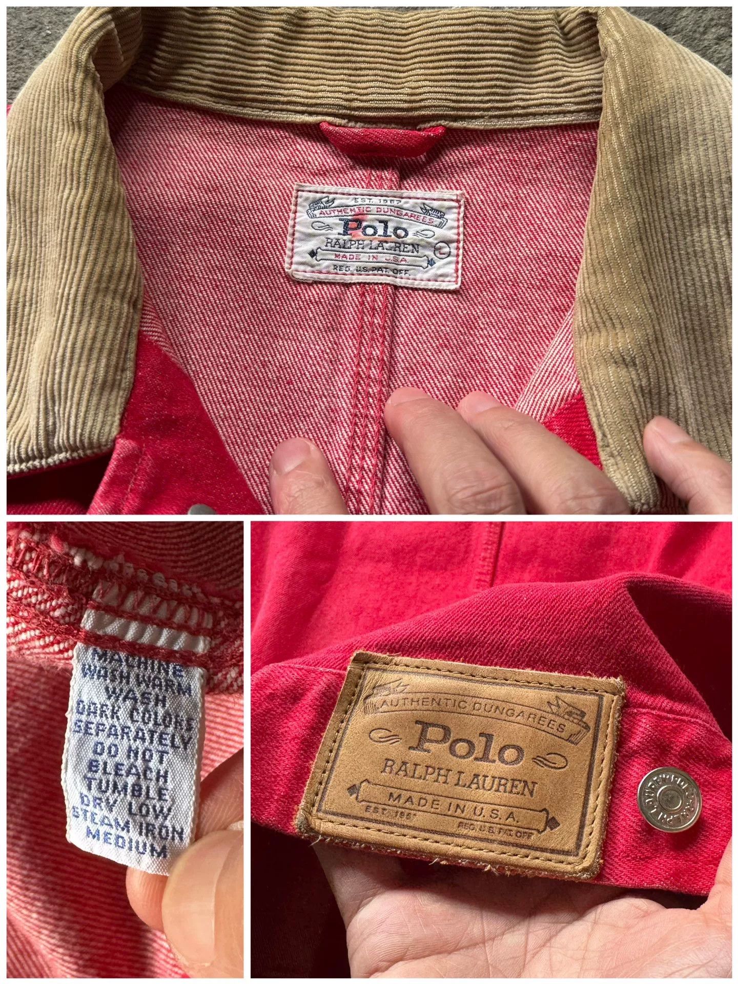 Vintage Vintage Polo Ralph Lauren USA Denim Jacket Size US XL / EU 56 / 4 - 3 Thumbnail