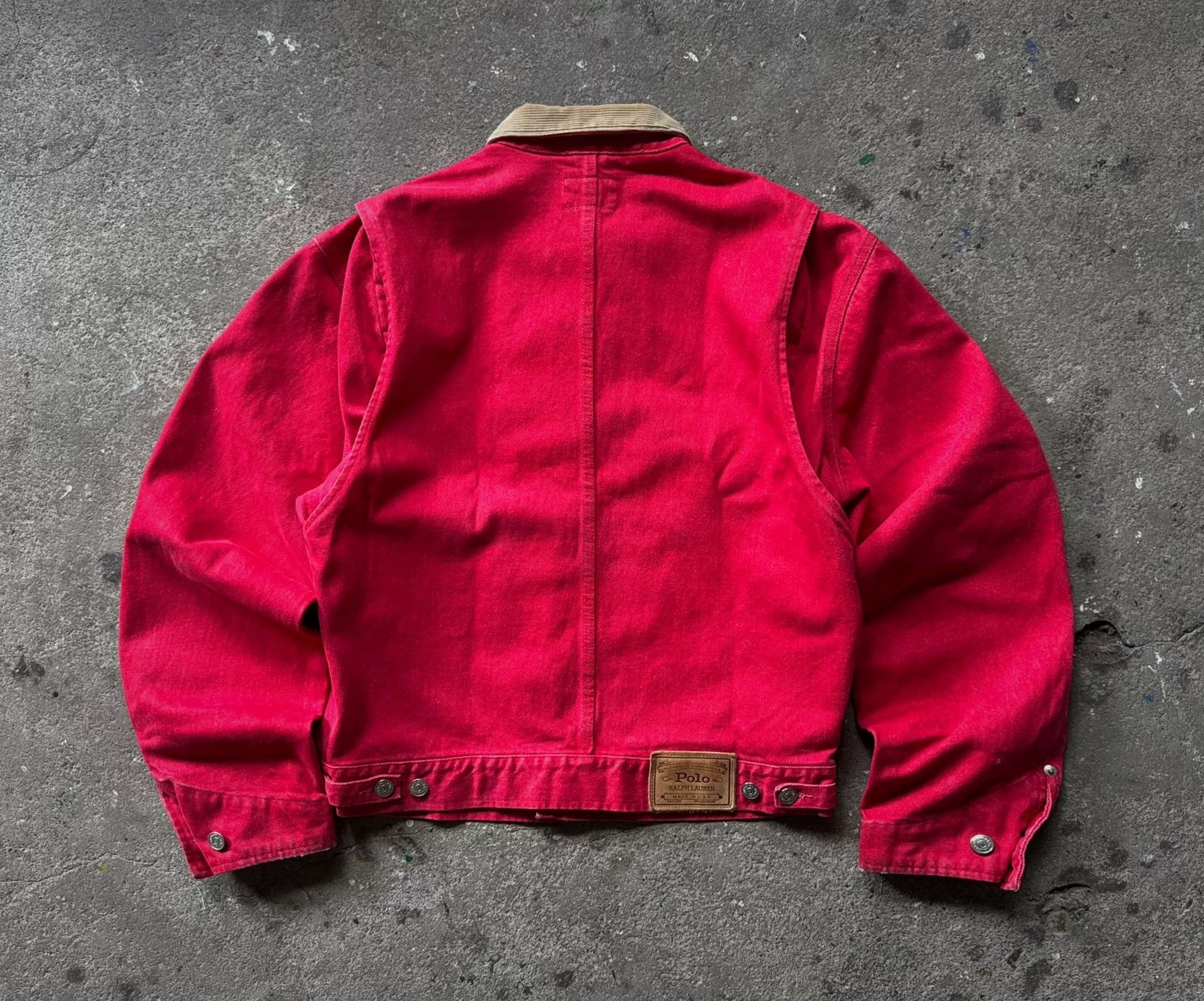 Vintage Vintage Polo Ralph Lauren USA Denim Jacket Size US XL / EU 56 / 4 - 4 Thumbnail
