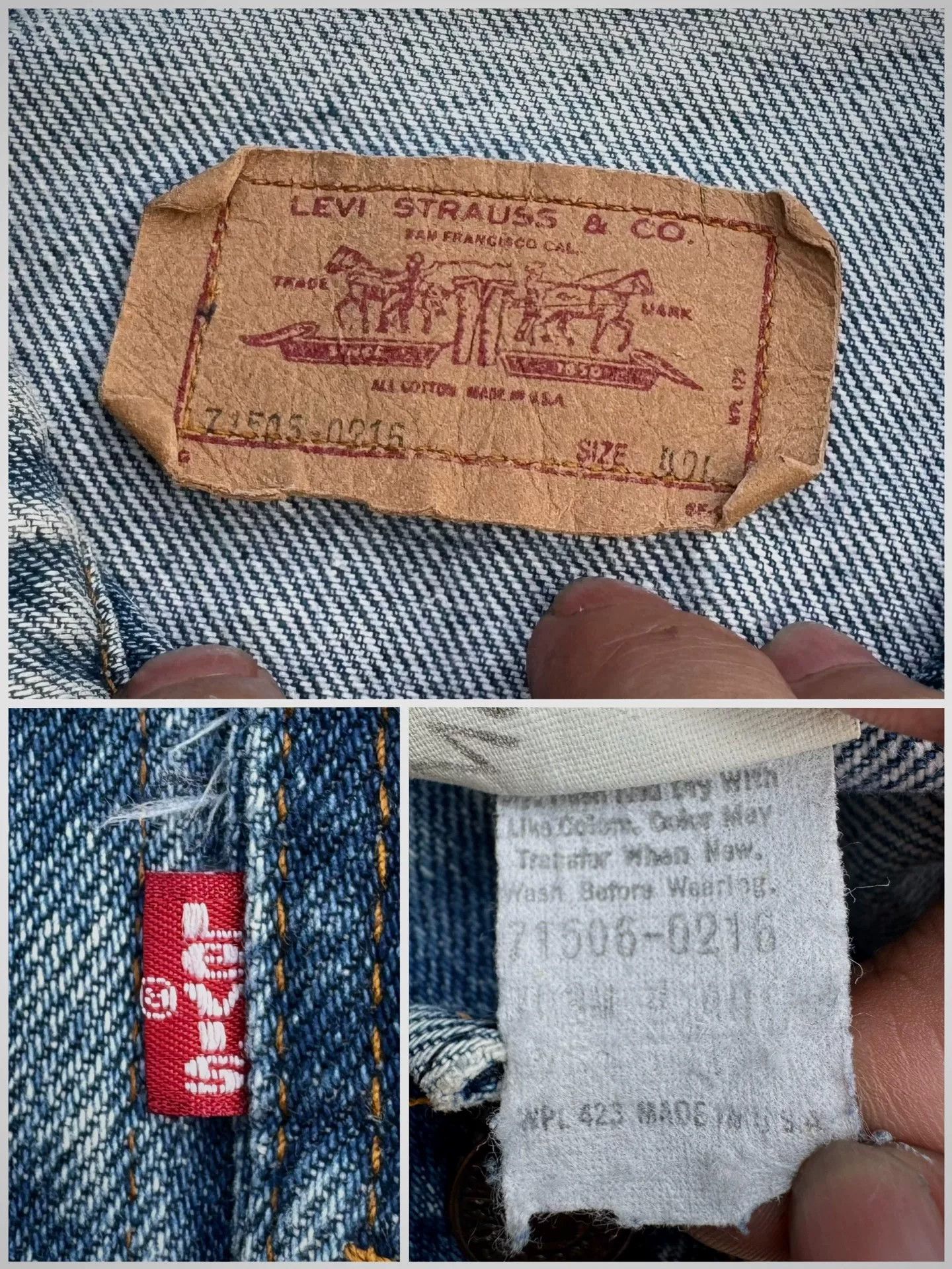 Vintage Vintage 1980s Levis USA Denim Jacket Size US M / EU 48-50 / 2 - 4 Thumbnail