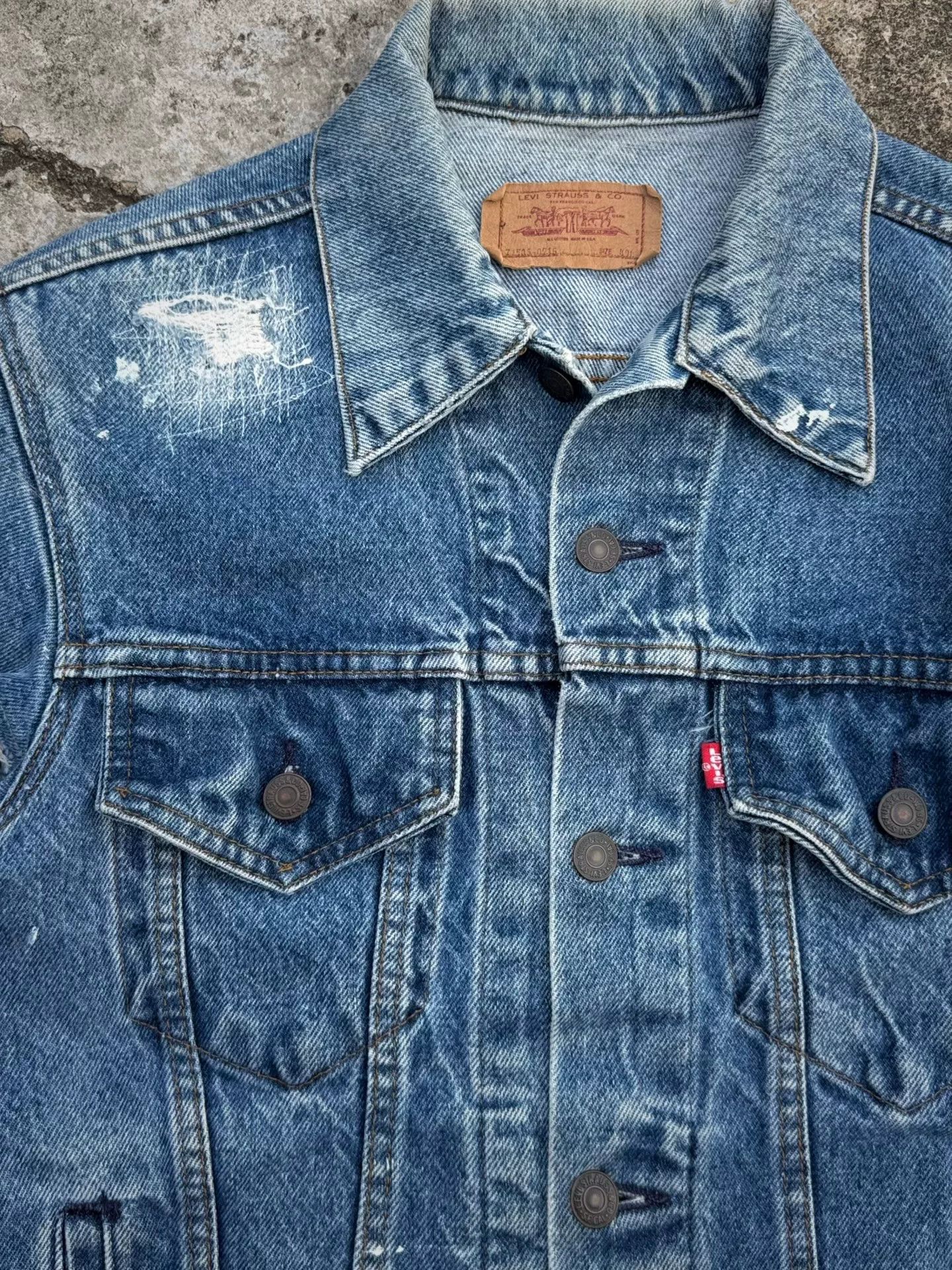 Vintage Vintage 1980s Levis USA Denim Jacket Size US M / EU 48-50 / 2 - 2 Thumbnail