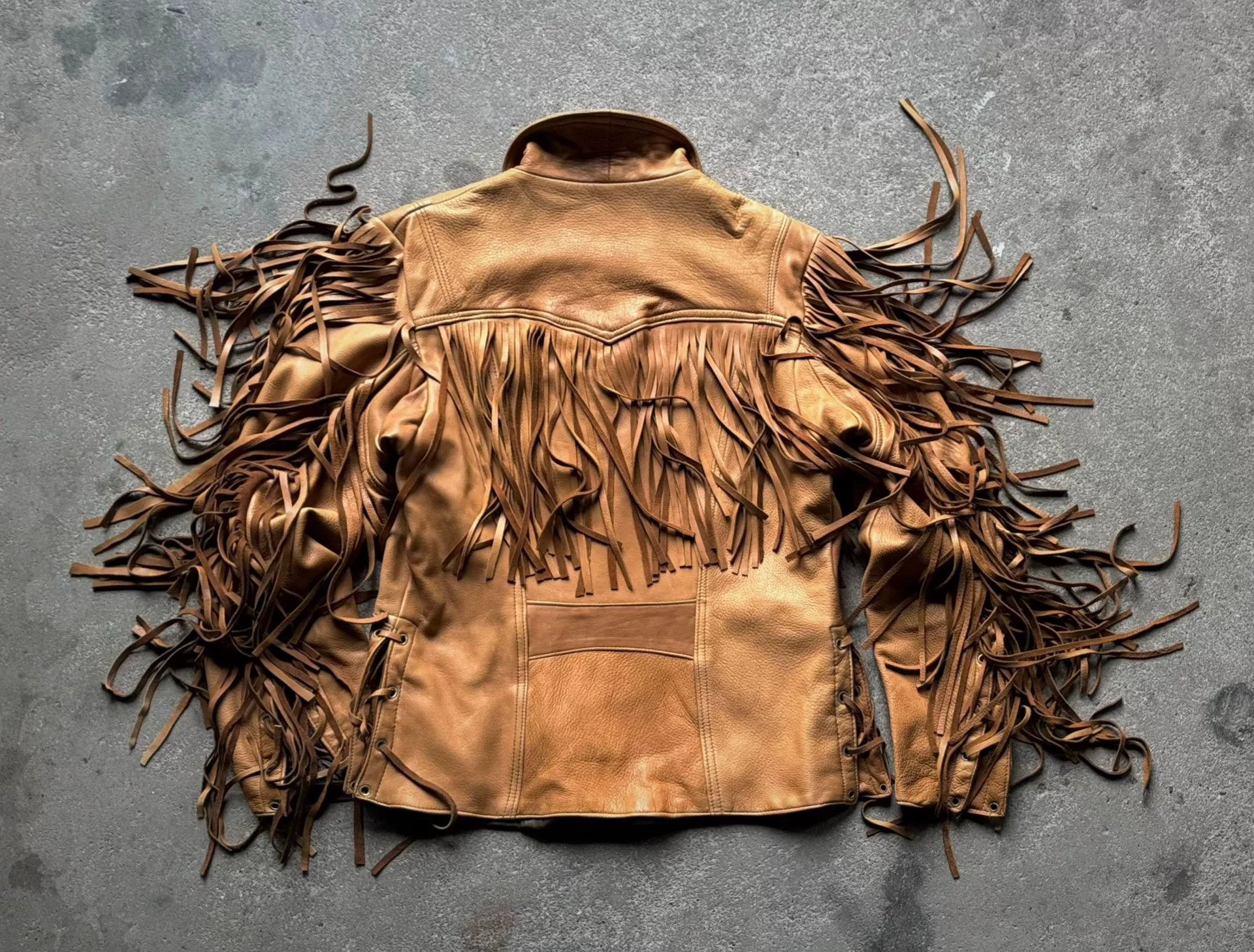 Vintage Vintage Branded Fringed Suede Jacket Size US L / EU 52-54 / 3 - 5 Thumbnail