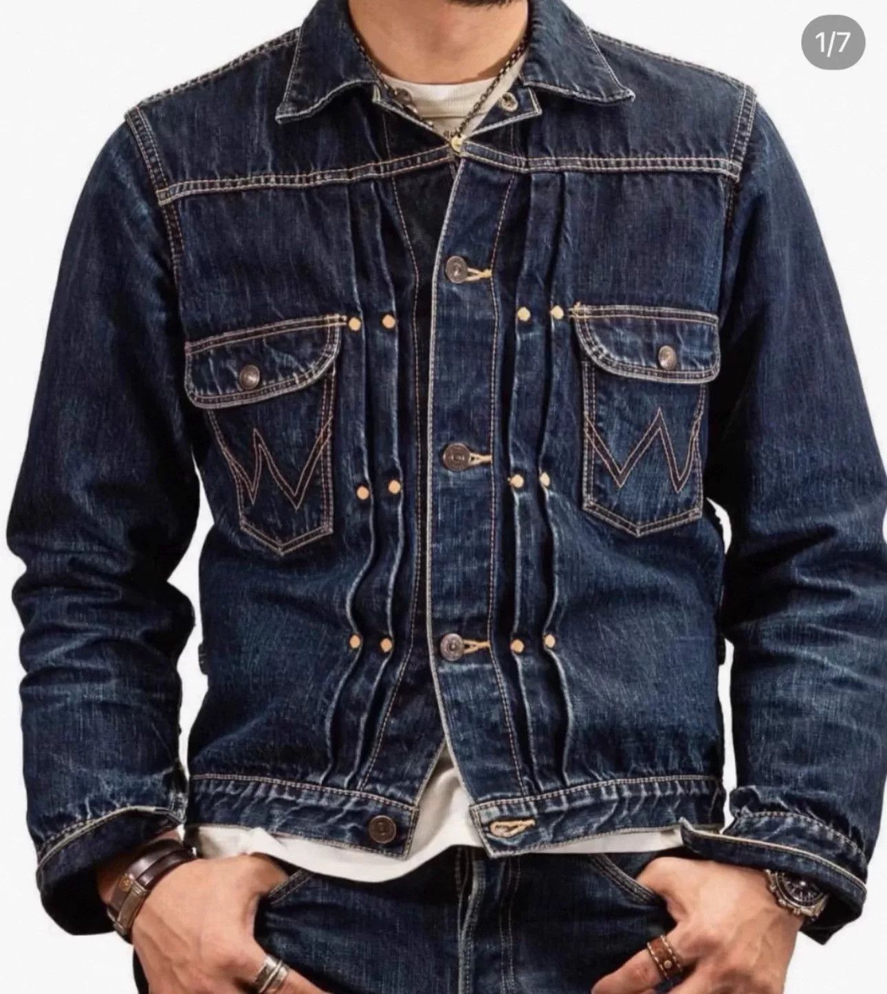 Vintage Vintage Wrangler 111MJ Denim Jacket Size US XXS / EU 40 - 2 Thumbnail