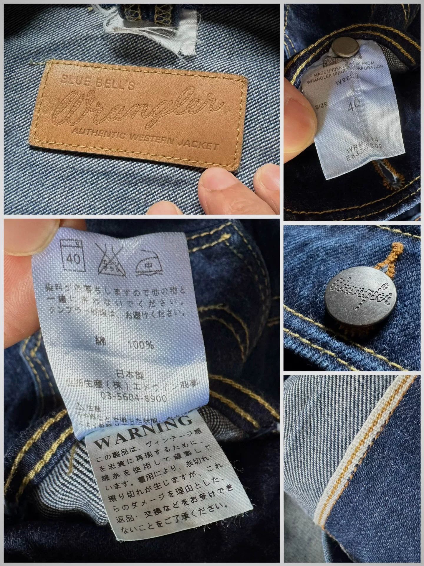 Vintage Vintage Wrangler 111MJ Denim Jacket Size US XXS / EU 40 - 7 Thumbnail