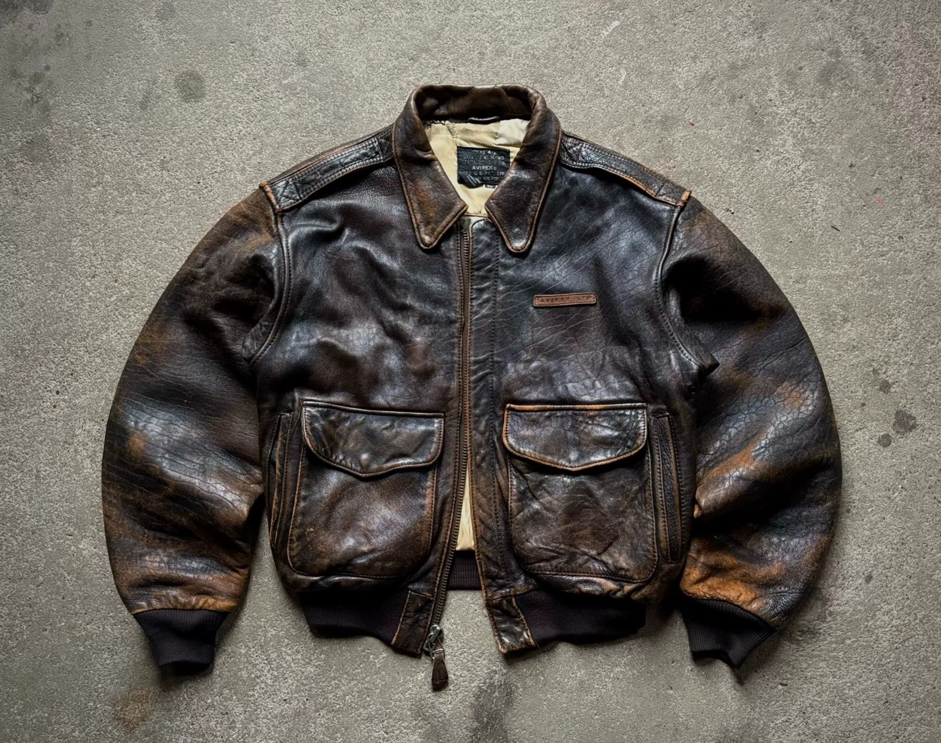 Vintage Vintage Avirex A2 50th Anniversary Jacket Size US L / EU 52-54 / 3 - 6 Thumbnail