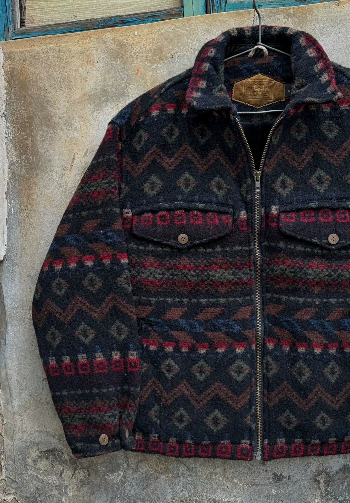 Vintage Vintage Woolrich Navajo Wool Jacket Size US M / EU 48-50 / 2 - 2 Thumbnail