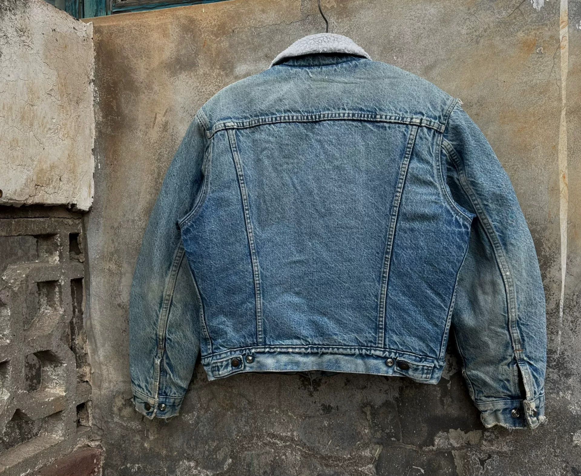 Vintage Vintage 1980s Levis Denim Boa Jacket Size US M / EU 48-50 / 2 - 8 Thumbnail