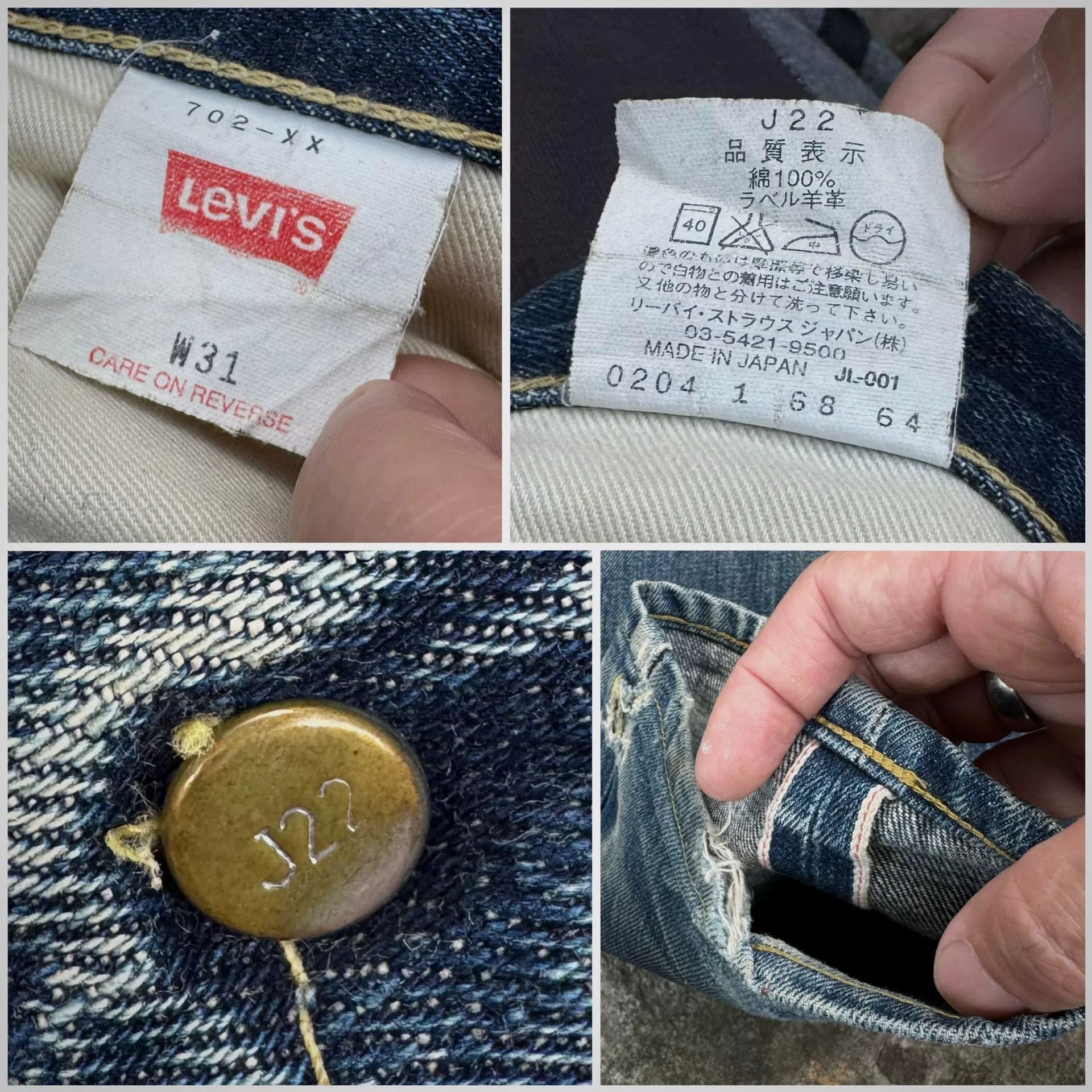 Vintage Vintage Levi's LVC702xx Jeans Size US 32 / EU 48 - 4 Thumbnail