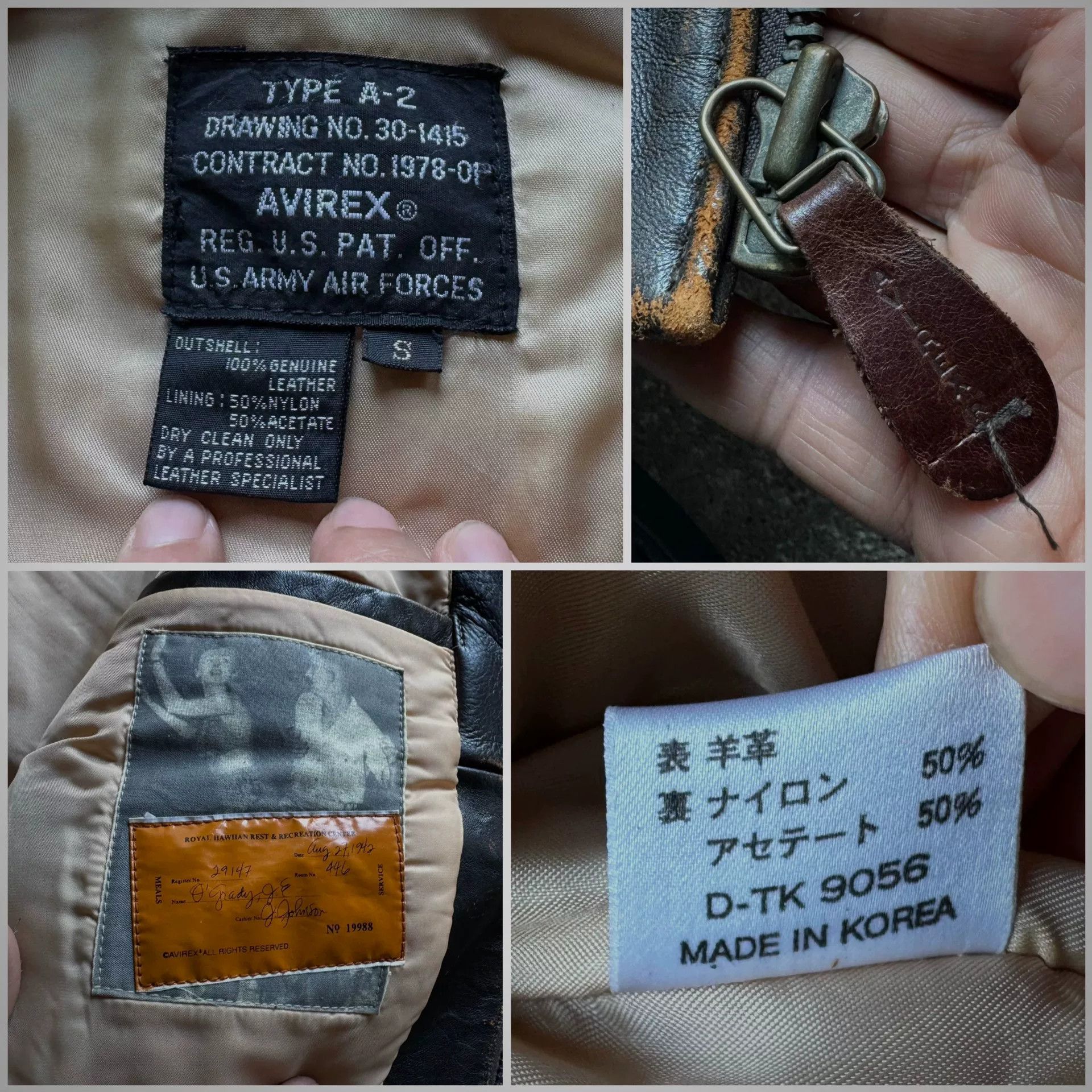 Vintage Vintage Avirex A2 Bomber Jacket Size US S / EU 44-46 / 1 - 4 Thumbnail