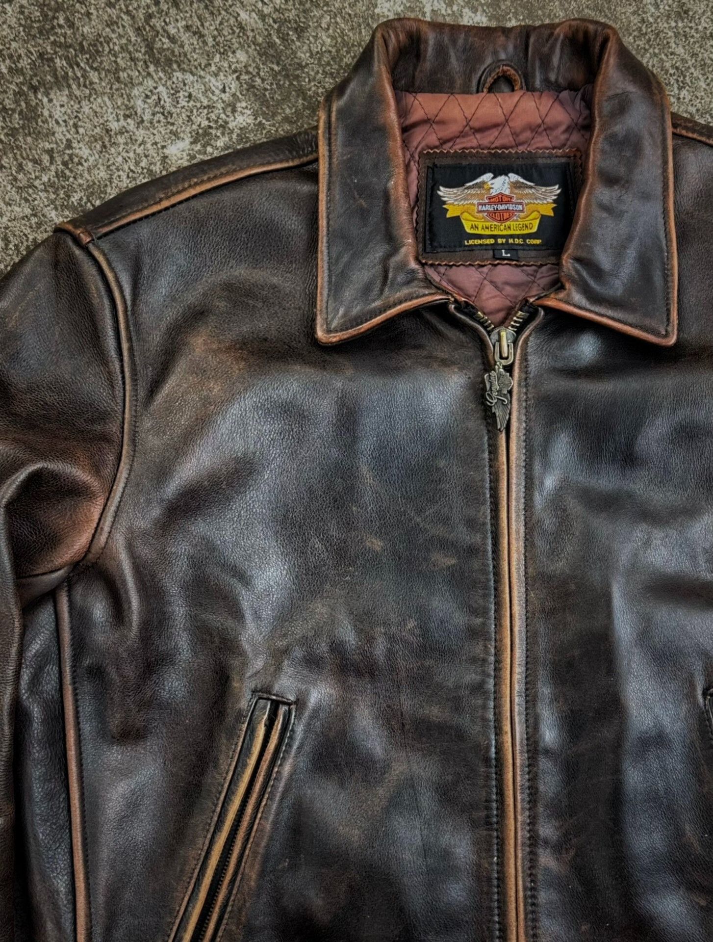 Vintage Vintage Harley Davidson Leather Jacket Size US L / EU 52-54 / 3 - 2 Thumbnail