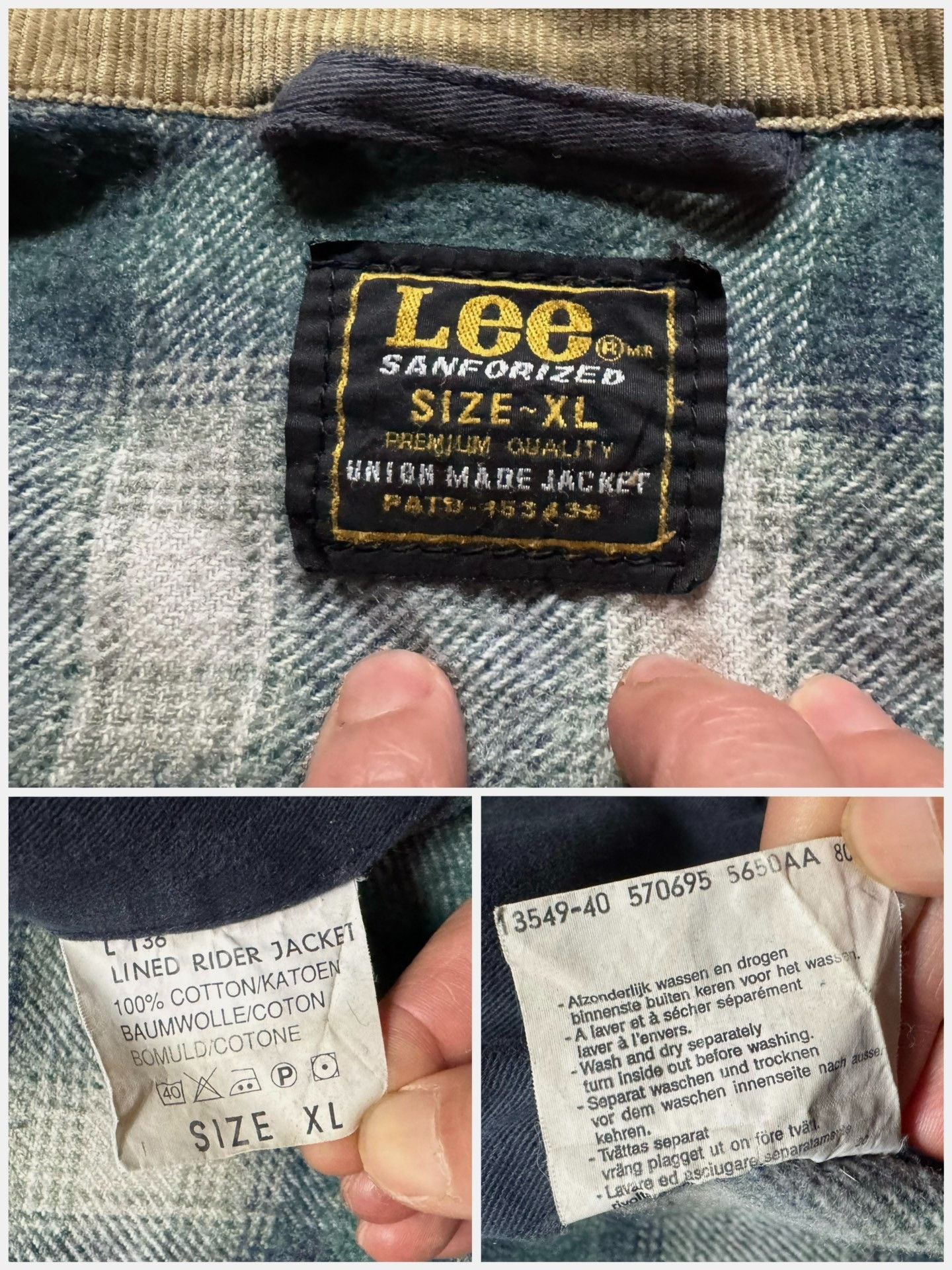 Vintage Vintage Lee Lined Rider Denim Jacket Size US XL / EU 56 / 4 - 4 Thumbnail