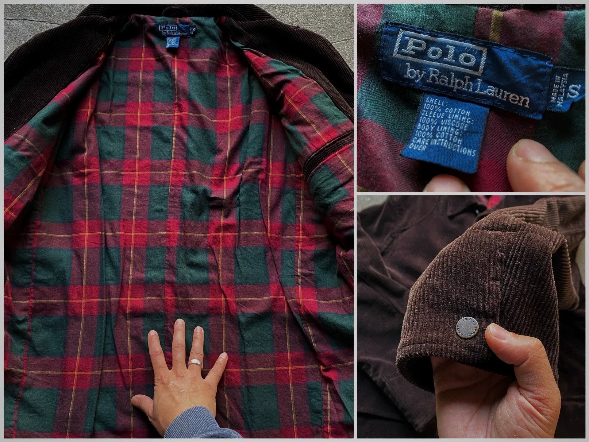 Vintage Vintage Polo Ralph Lauren Corduroy Jacket Size US L / EU 52-54 / 3 - 4 Thumbnail