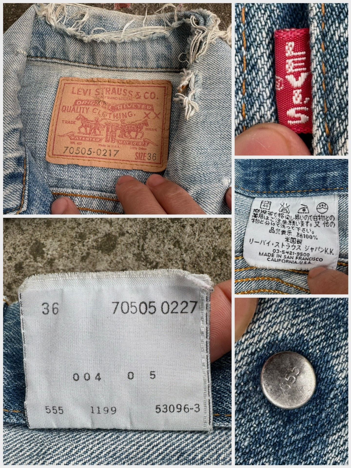 Vintage Vintage Levis LVC Denim Jacket Size US S / EU 44-46 / 1 - 3 Thumbnail