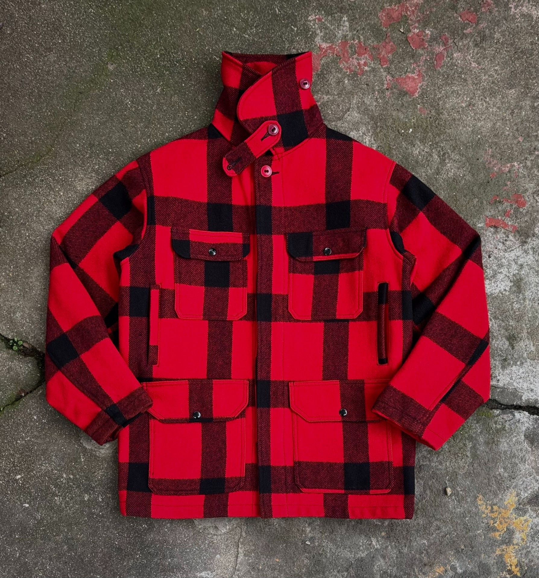 Vintage Vintage Woolrich 1980s Wool Hunting Jacket Size US XXL / EU 58 / 5 - 4 Thumbnail
