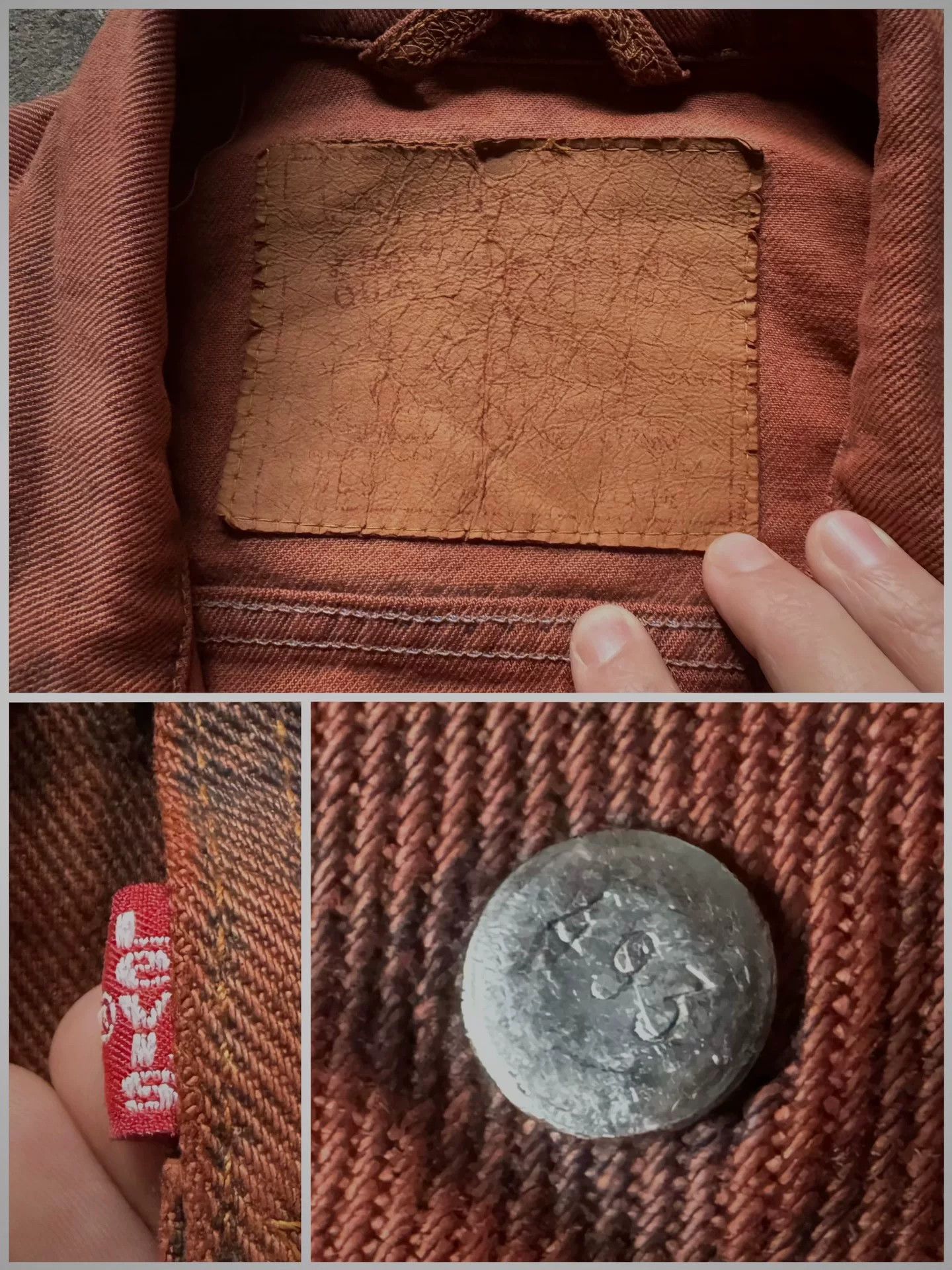 Vintage Vintage Levi's 90s Boxy Red Bomber Size US L / EU 52-54 / 3 - 3 Thumbnail