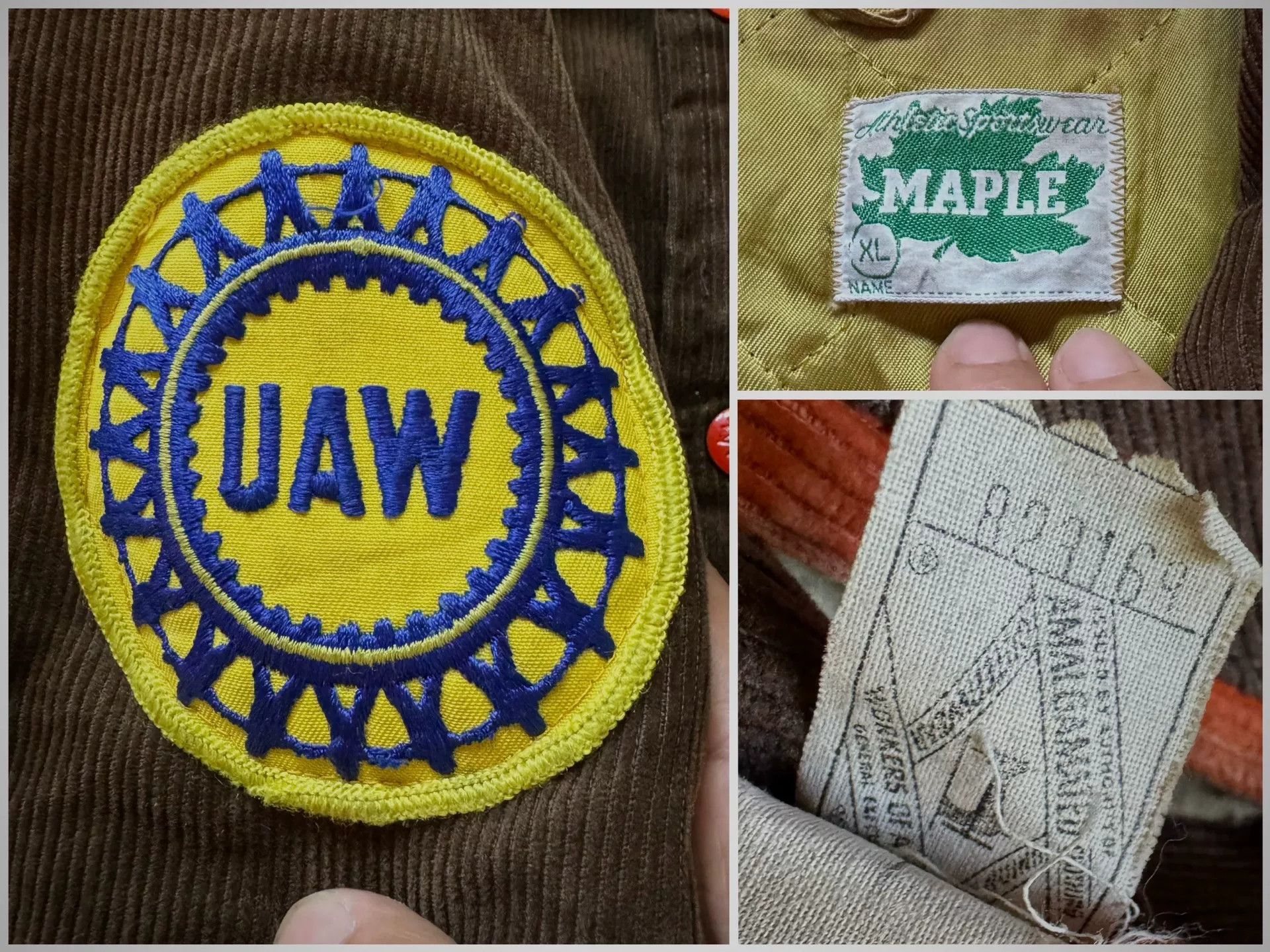 Vintage Vintage 70s Maple Corduroy Jacket Size US XXL / EU 58 / 5 - 5 Thumbnail