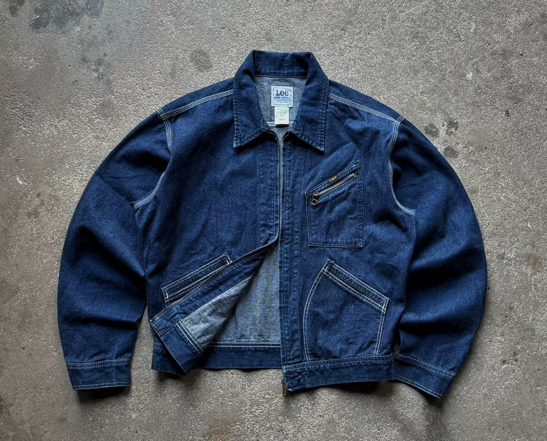 Vintage Vintage Lee 91B Denim Jacket Size US L / EU 52-54 / 3 - 2 Thumbnail