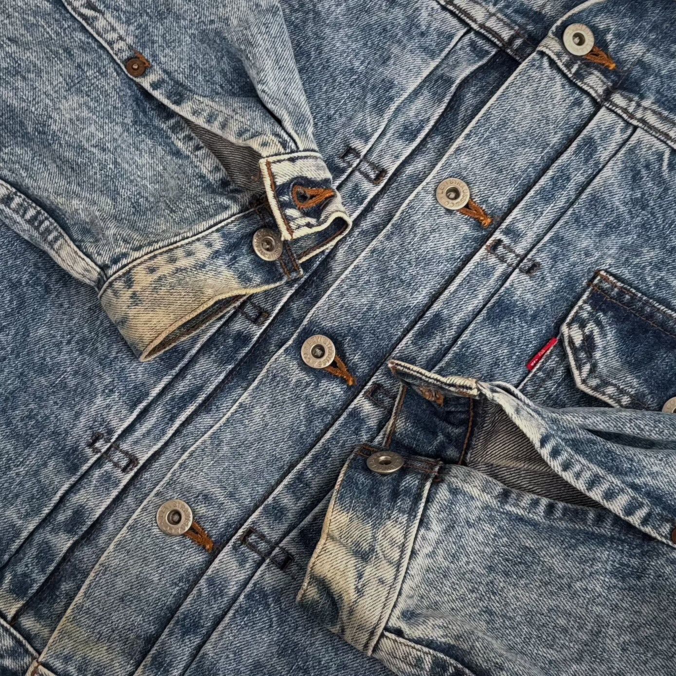 Vintage Vintage Levis LVC BigE Denim Jacket Size US XXS / EU 40 - 2 Thumbnail